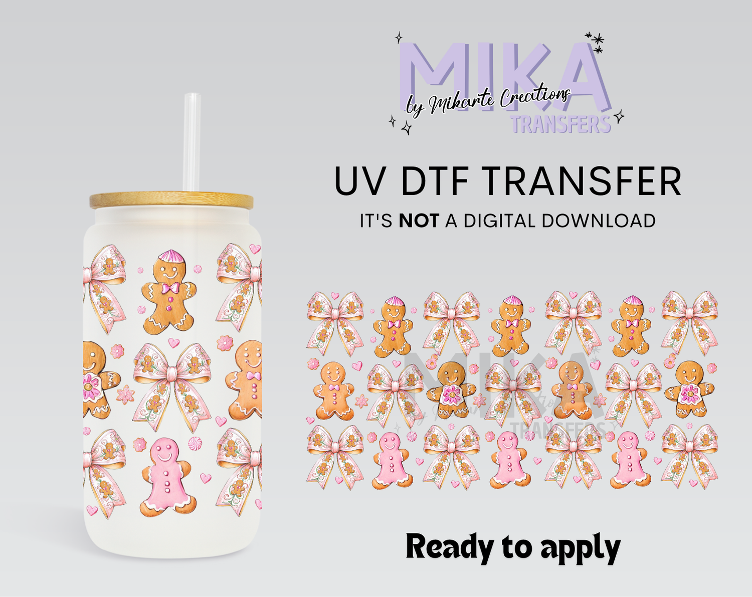 Pink Christmas | UV DTF