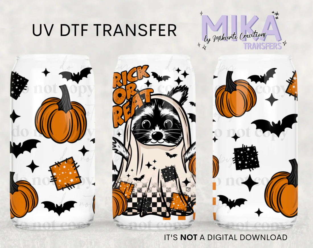 Ghost Racoon | UV DTF