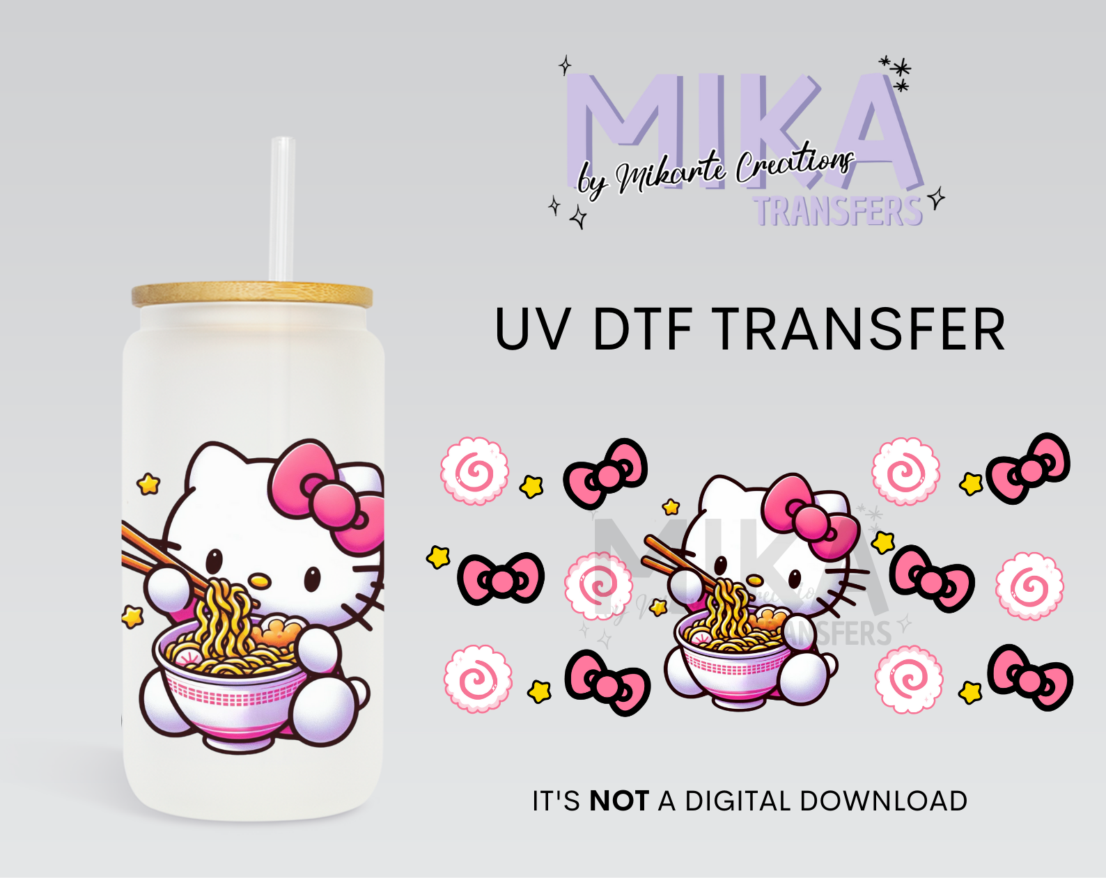 Cat Noodle | UV DTF Wrap