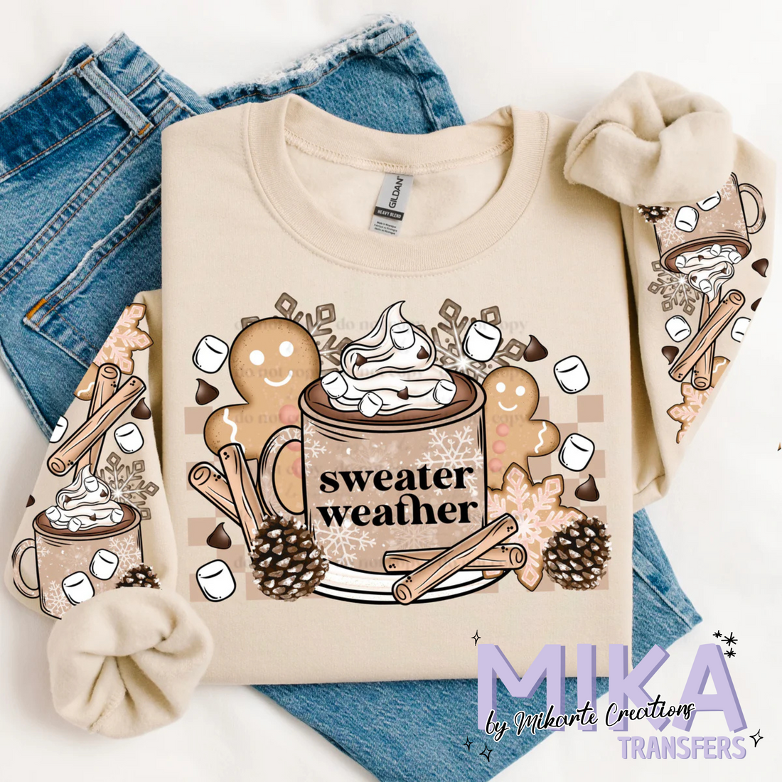 Sweater Weather Gingerbread | DTF Transfer