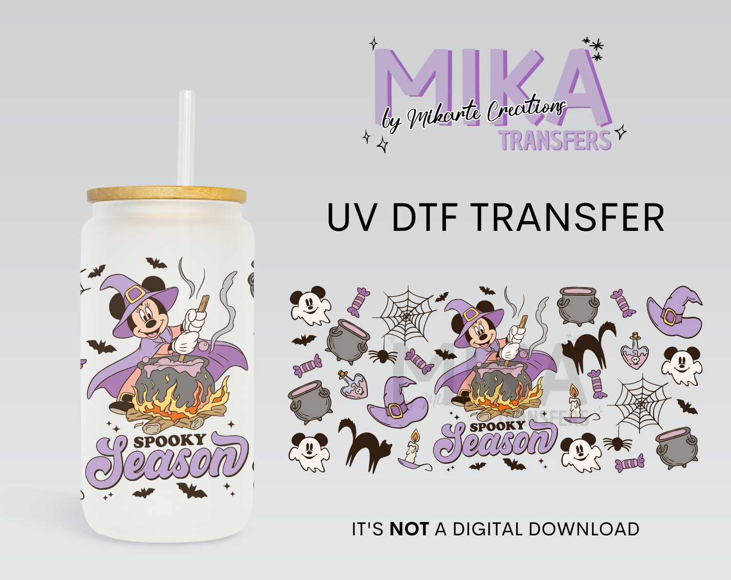 Girl Mouse Halloween | UV DTF Wrap