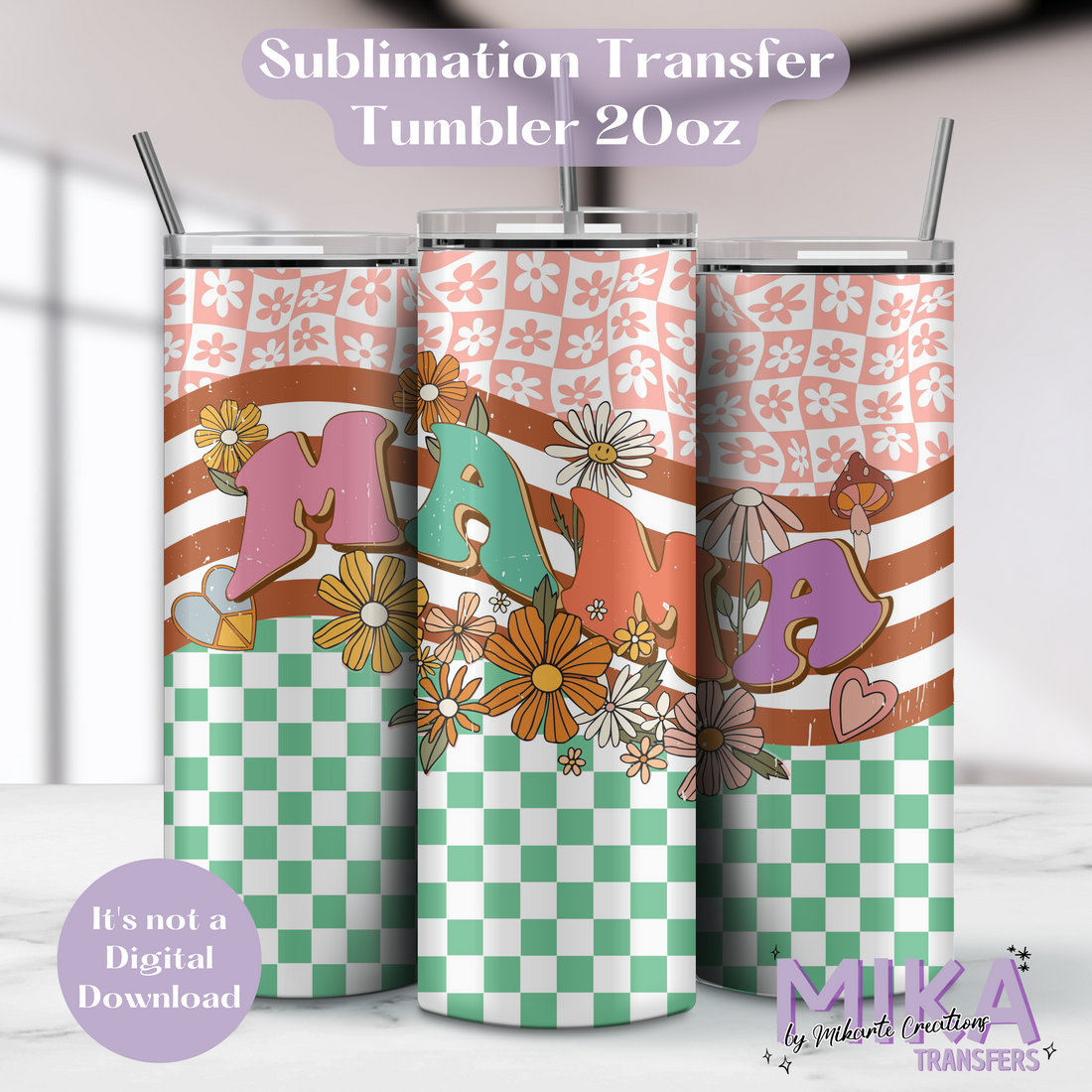 Mama | Tumbler Sublimation Transfer