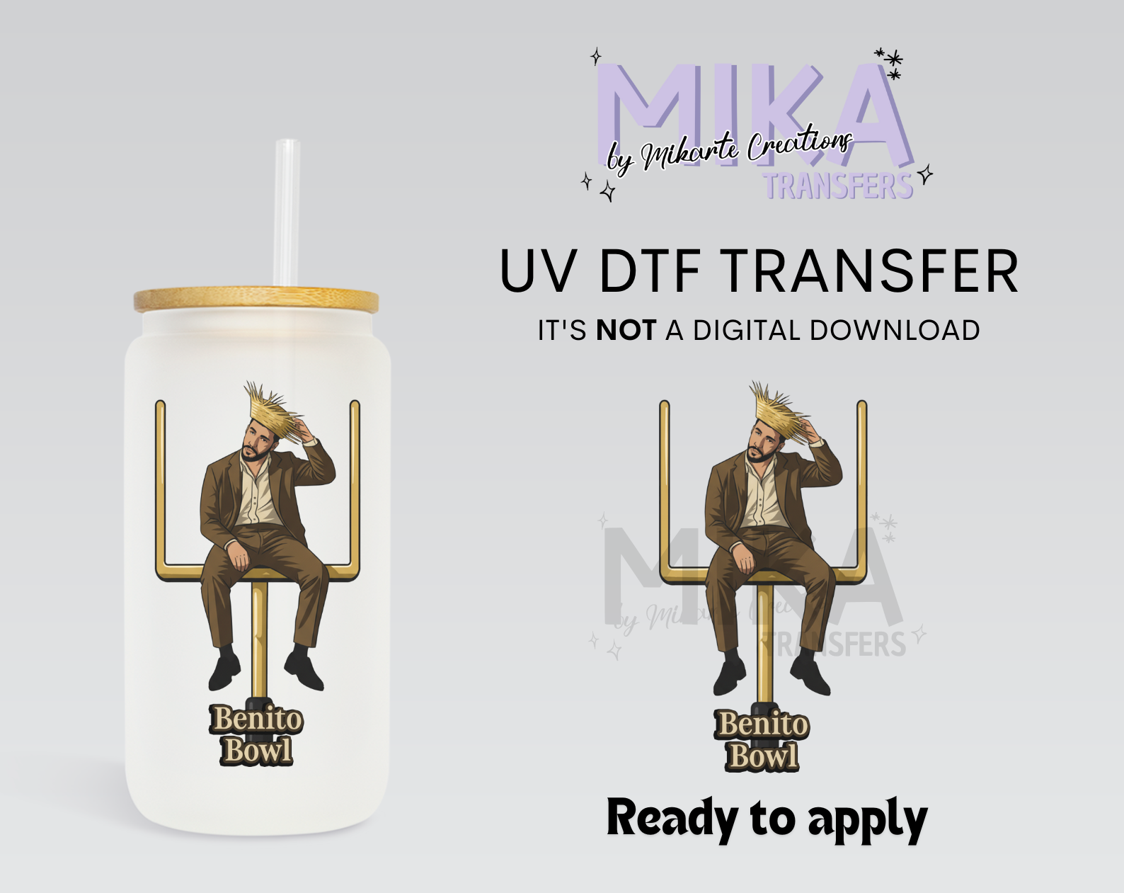 Cuenco Benito | Calcomanía UV DTF