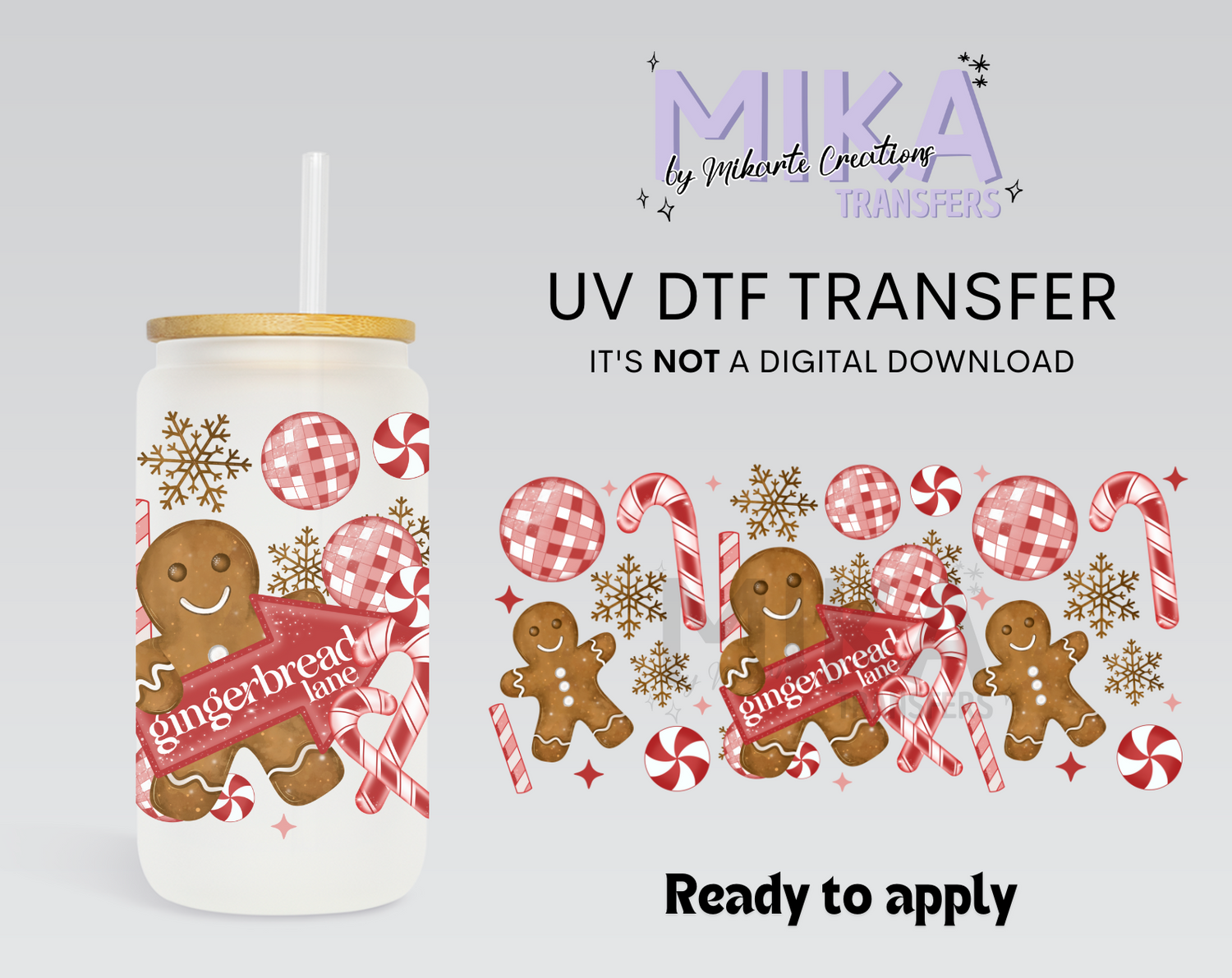 Gingerbread Lane | UV DTF