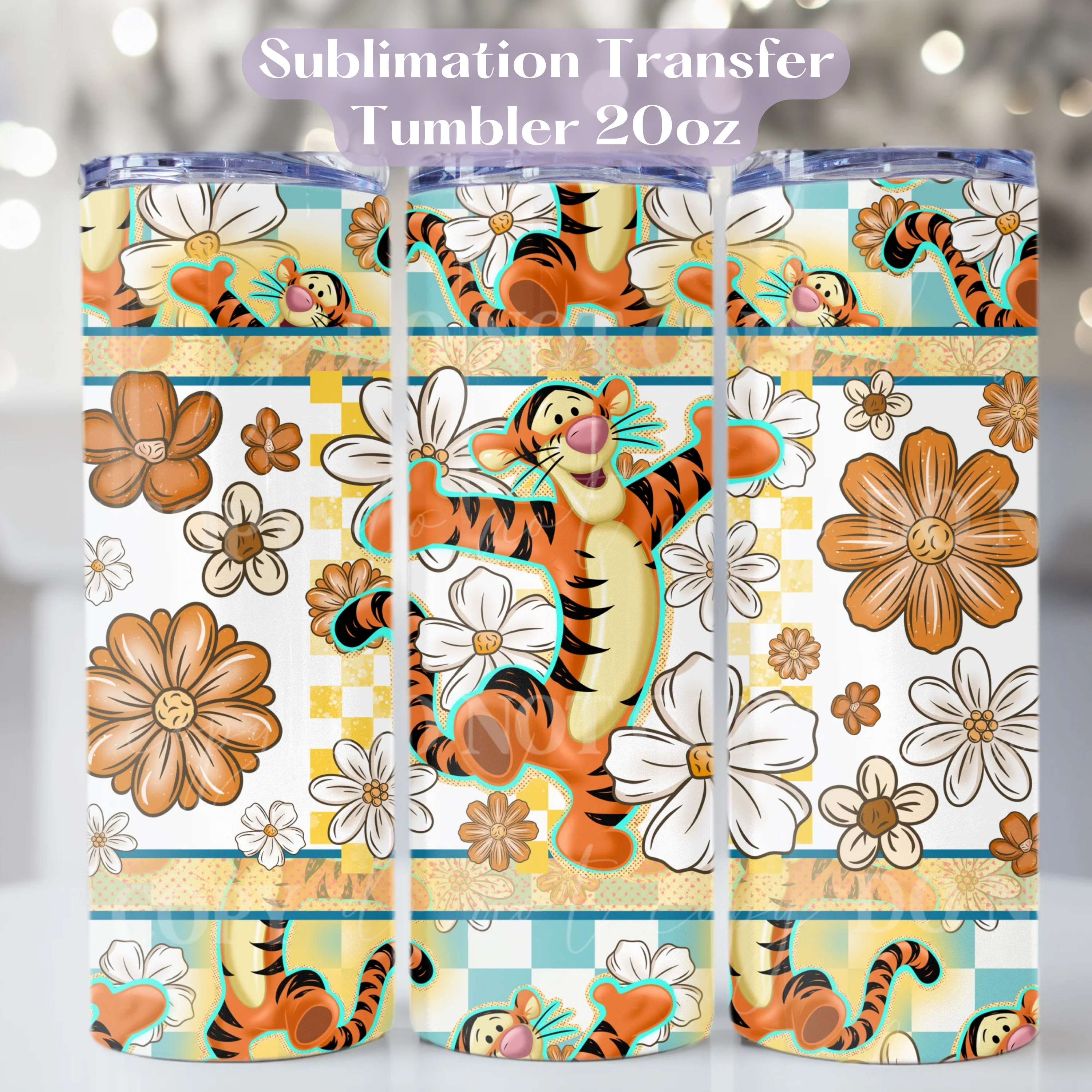 T-florals | Tumbler Sublimation Transfer