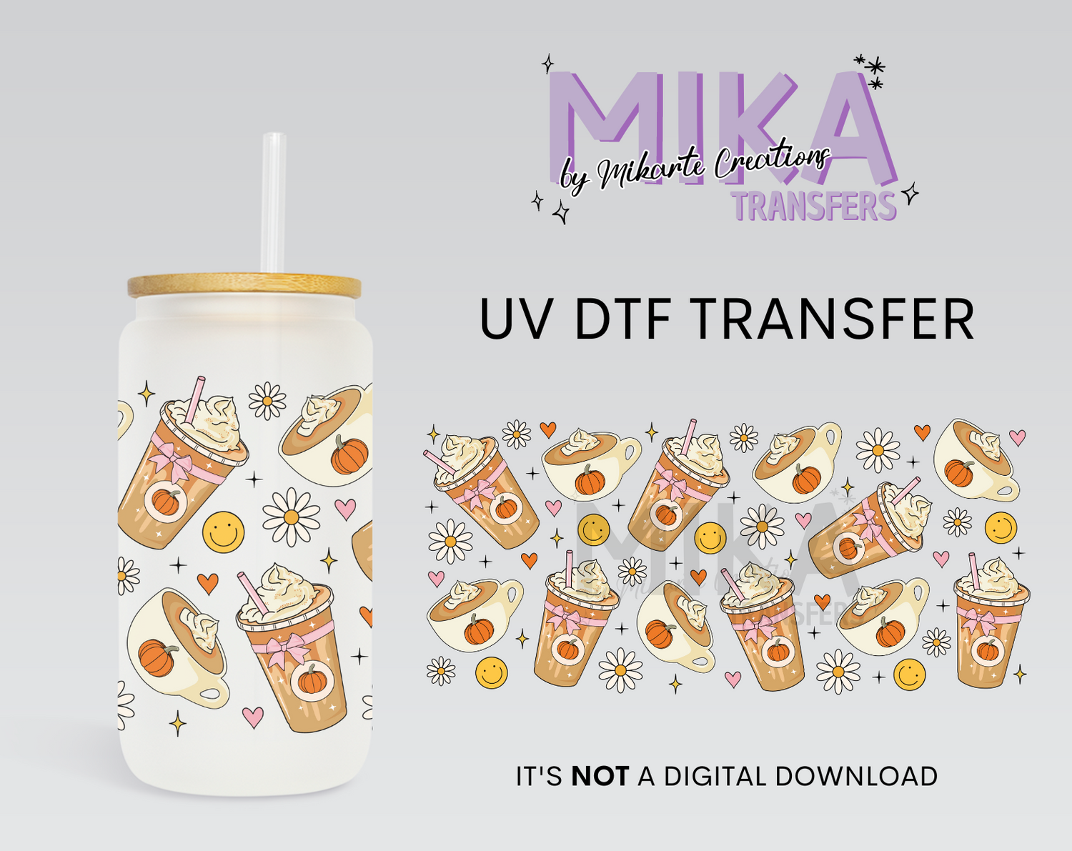 Pumpkin Spice | UV DTF Wrap