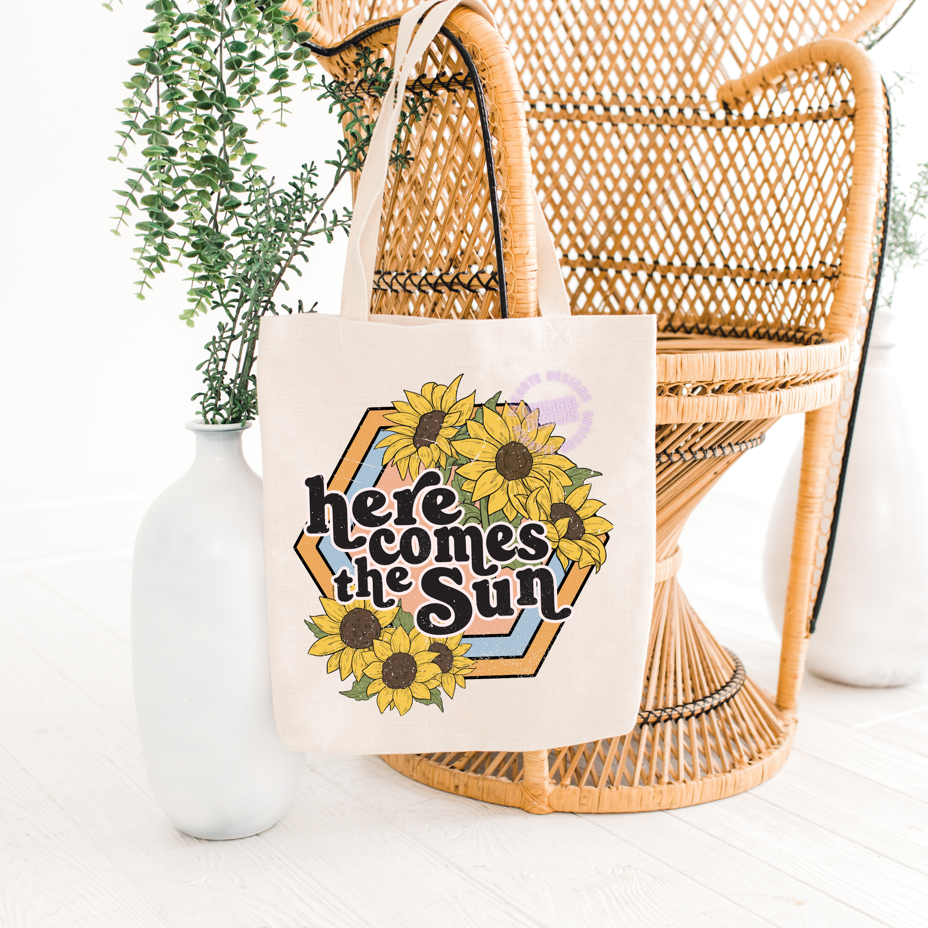 Aquí llega el sol | Diseño digital PNG