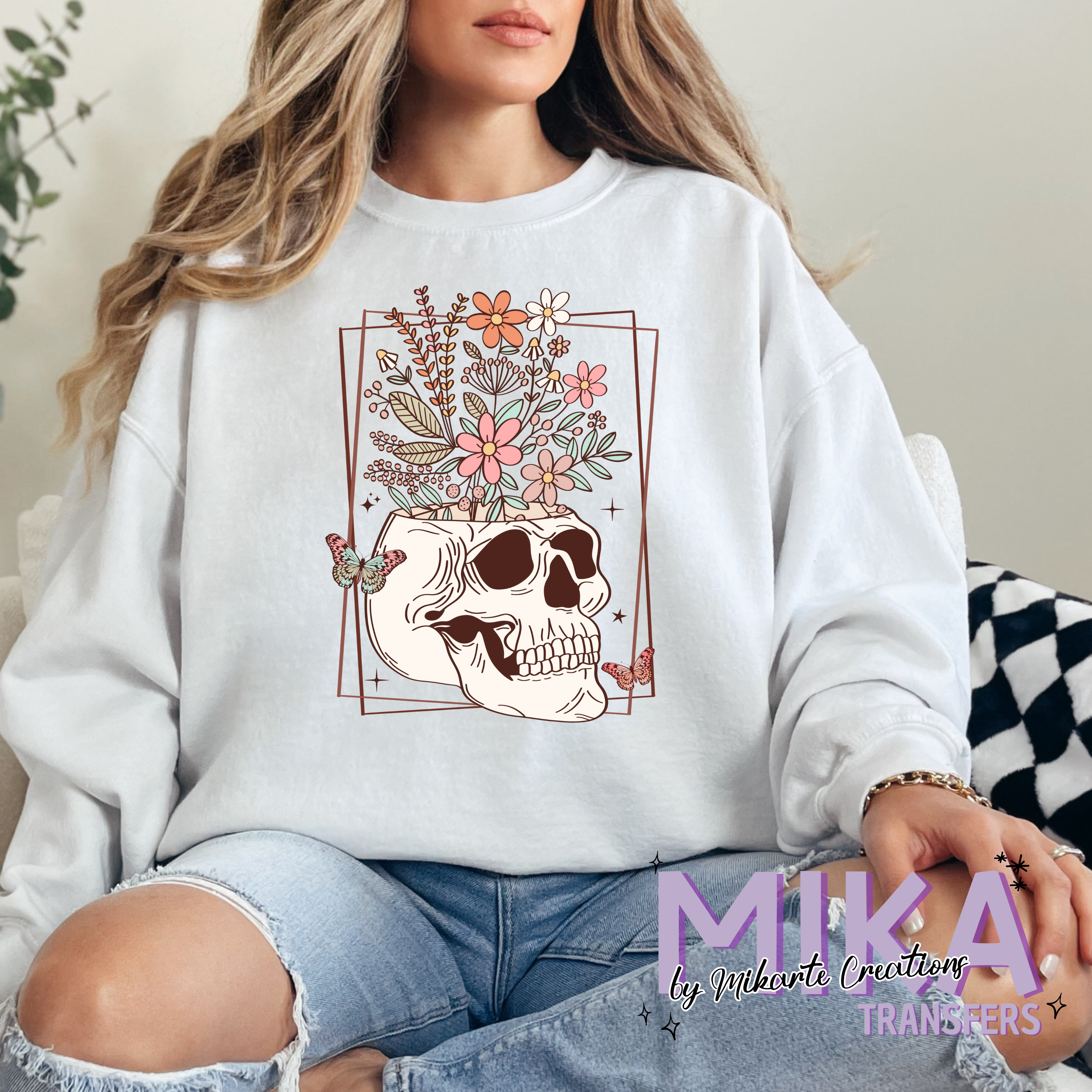 Floral Skull | DTF Transfer