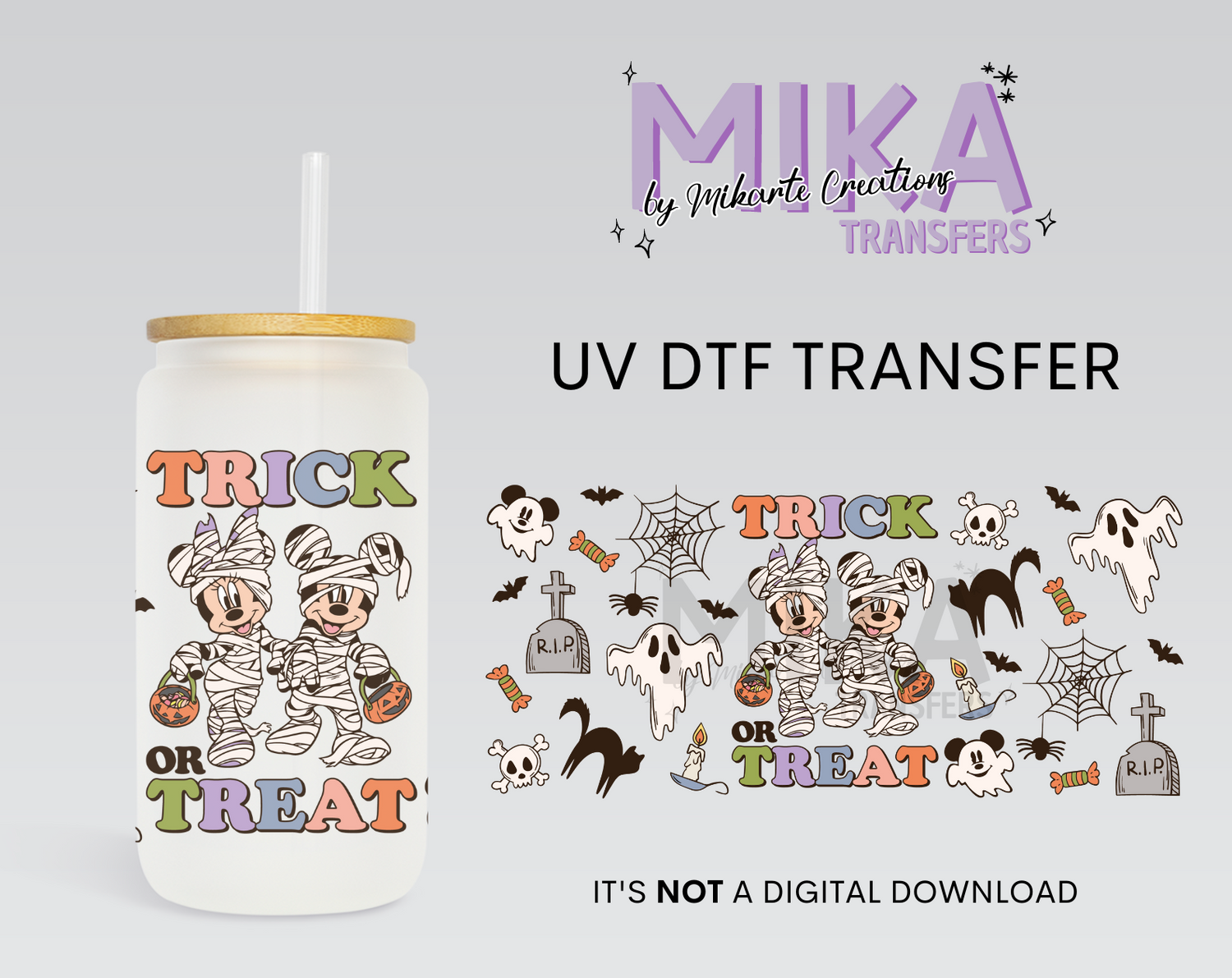 Trick Or Treat | UV DTF Wrap