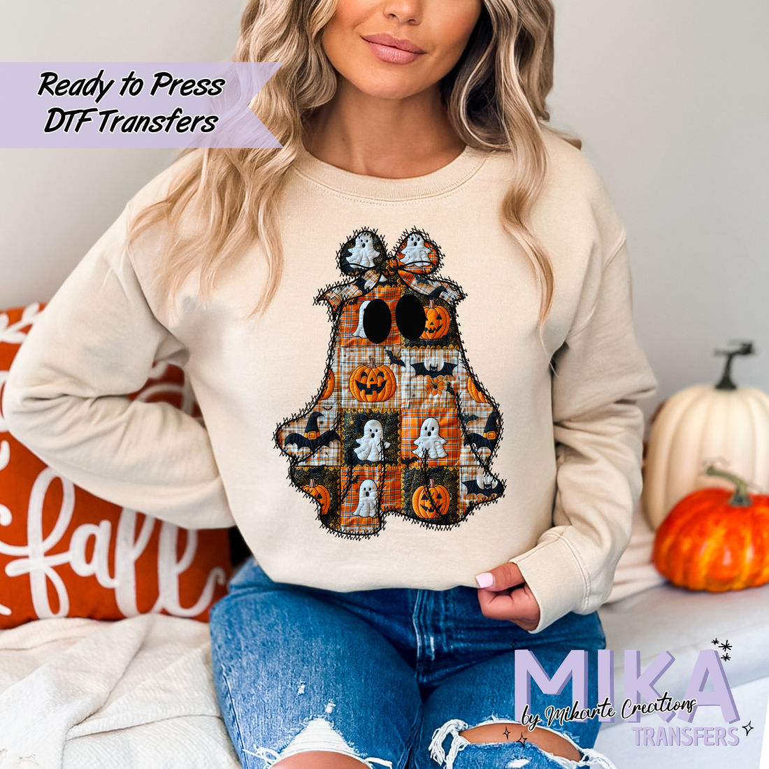 Patchwork Ghost | DTF transfers