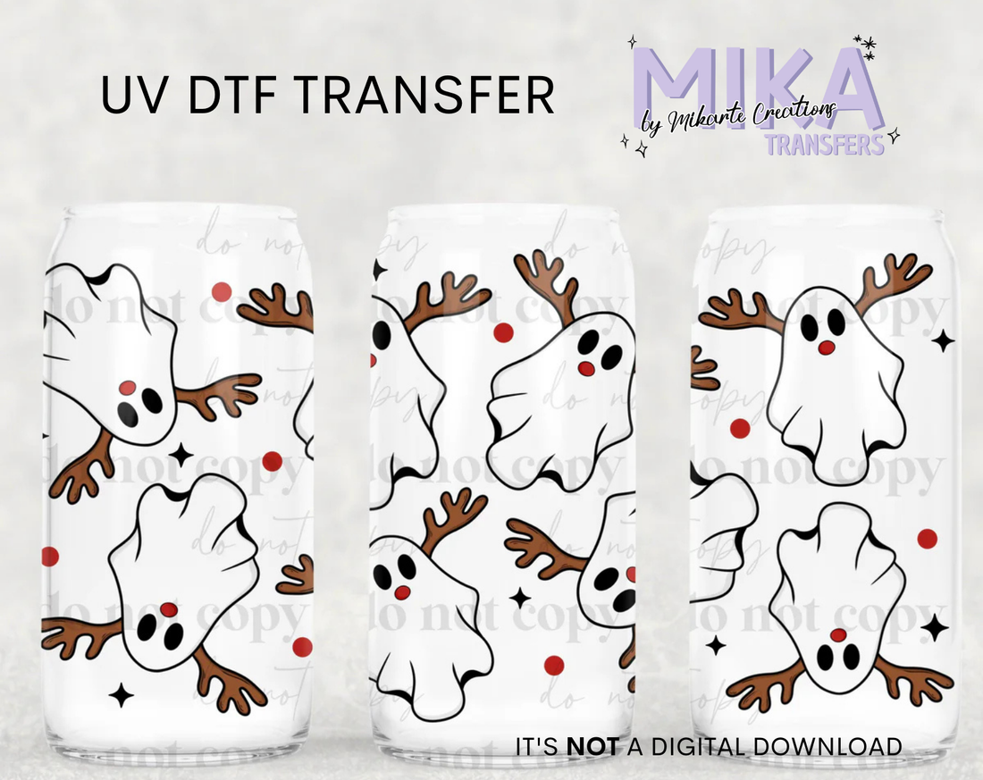 Ghost Reindeer | UV DTF