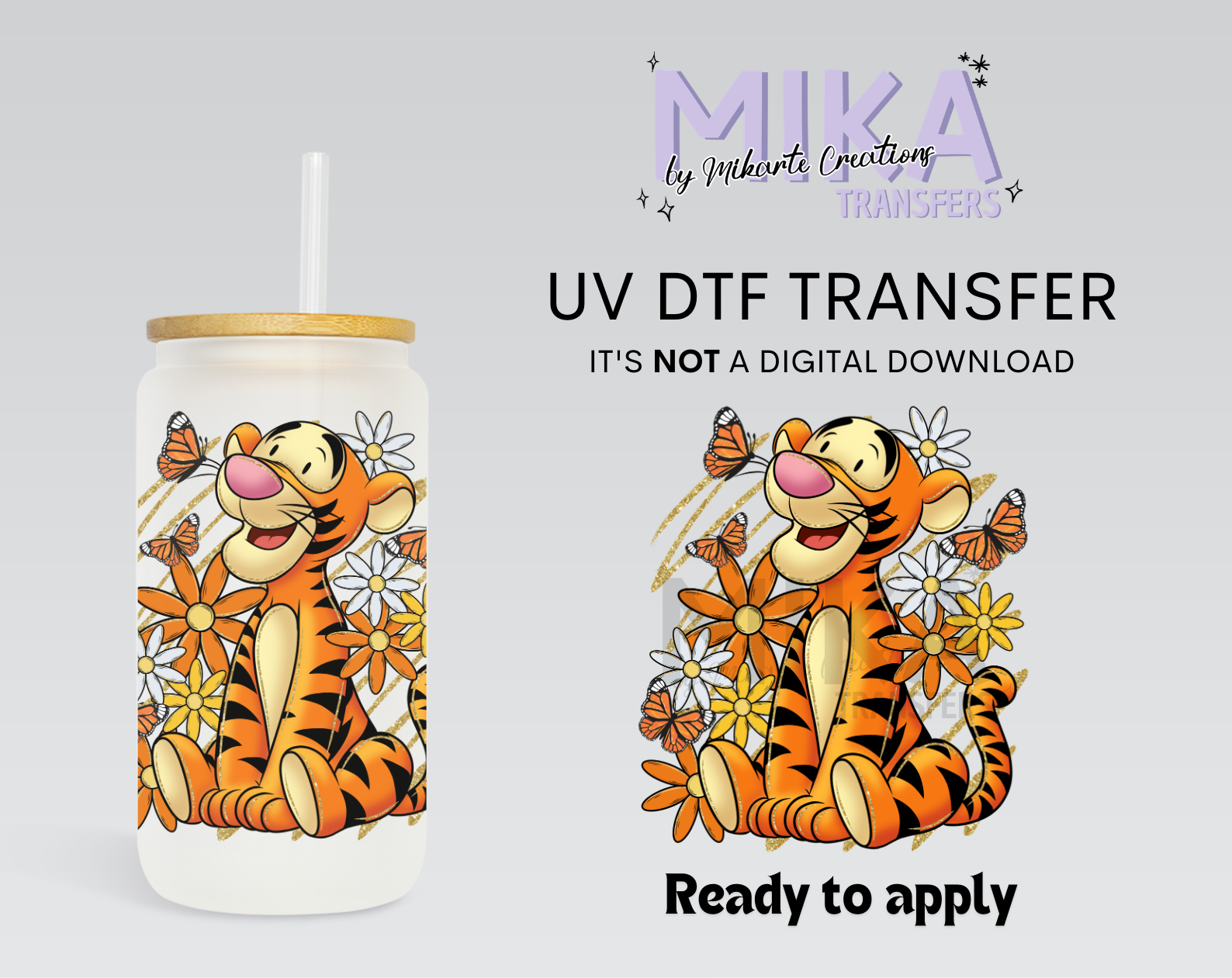 Tiger | UV DTF Decal