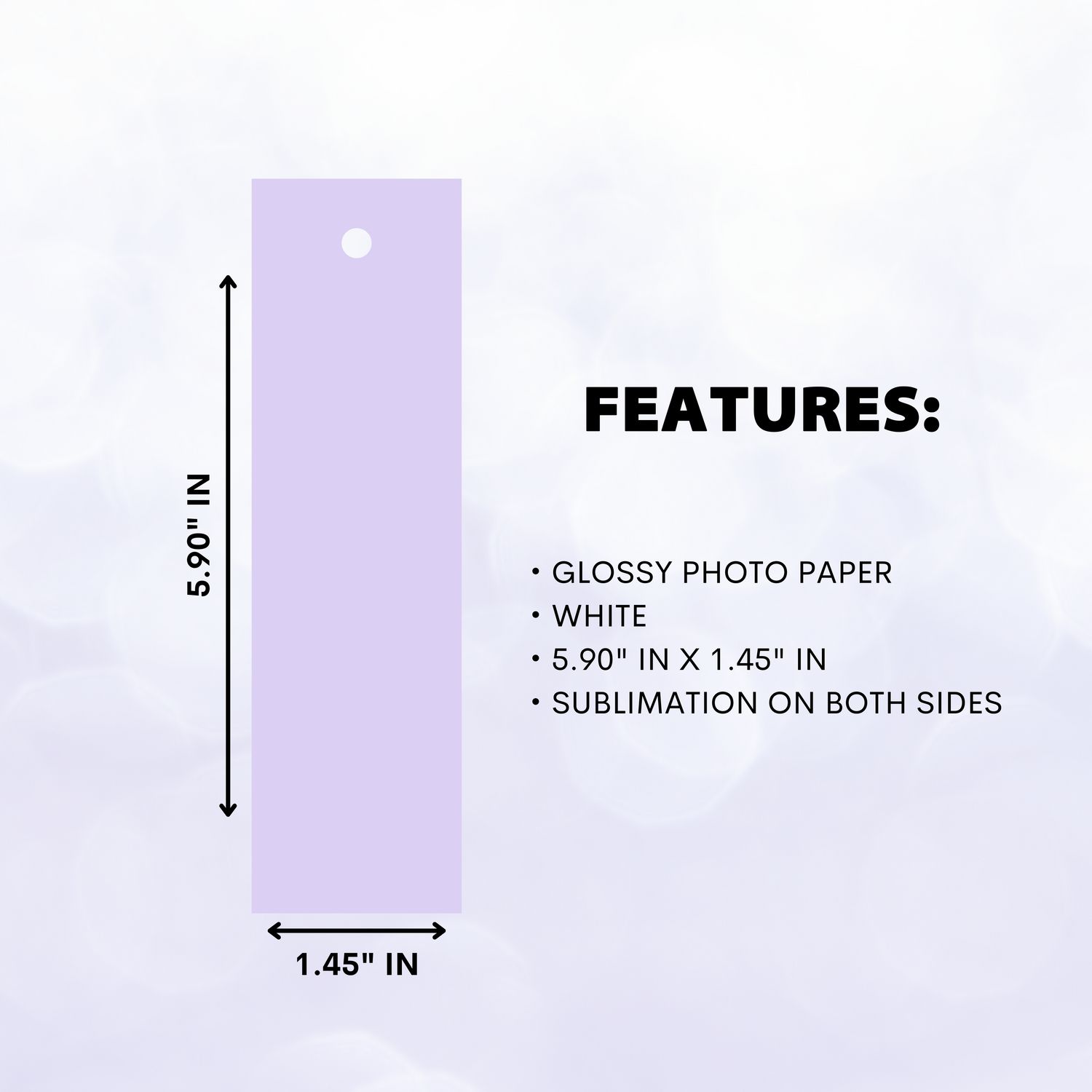 Sublimation Bookmark Blank