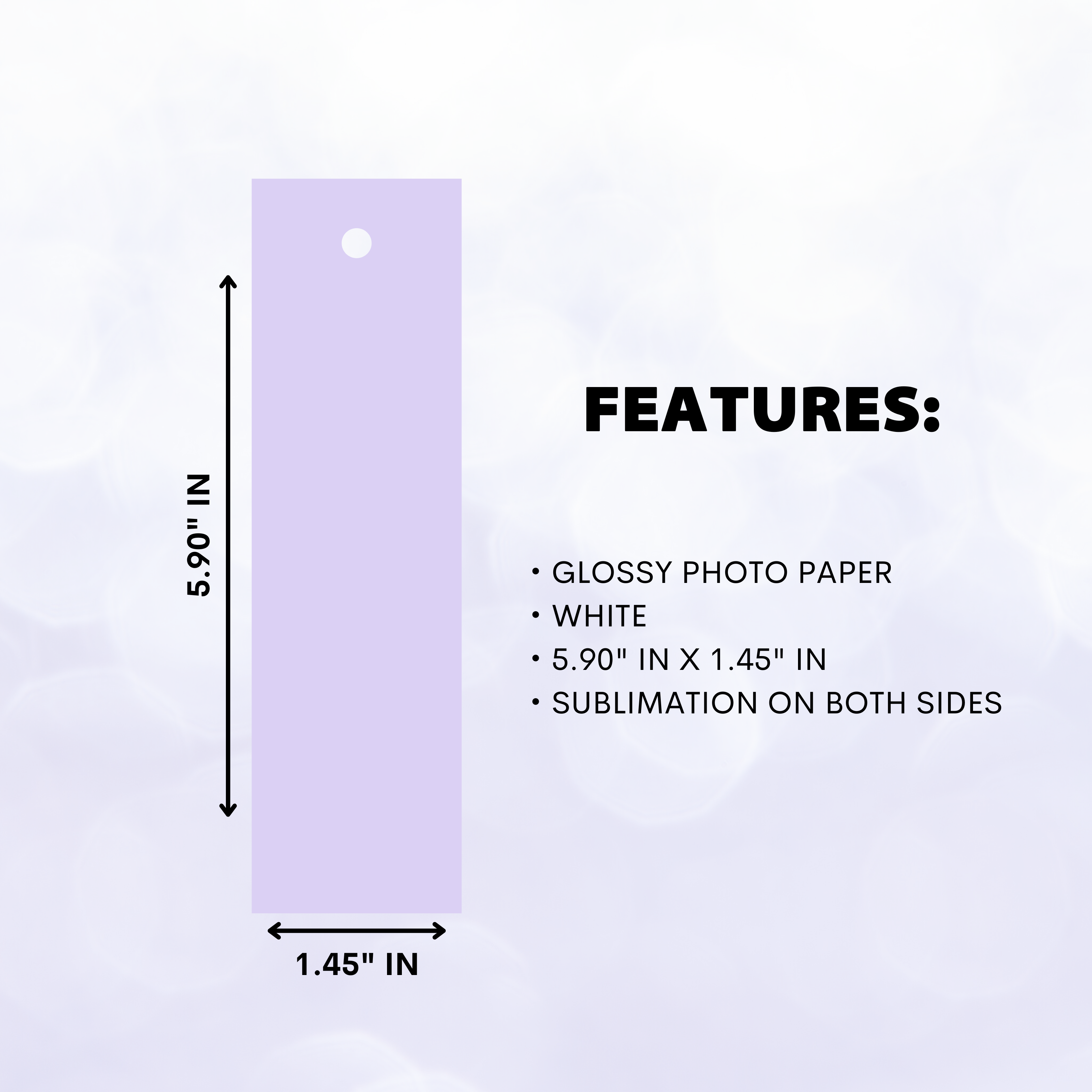 Sublimation Bookmark Blank