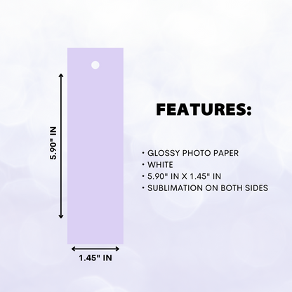 Sublimation Bookmark Blank