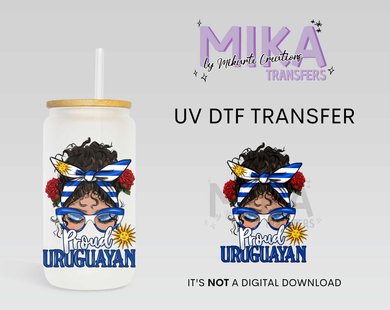 Proud Uruguayan UV DTF Decal