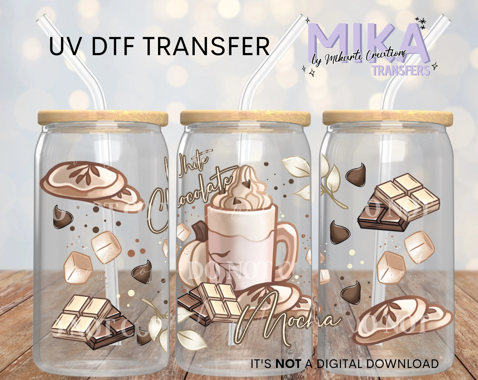 White Choc Mocha | UV DTF