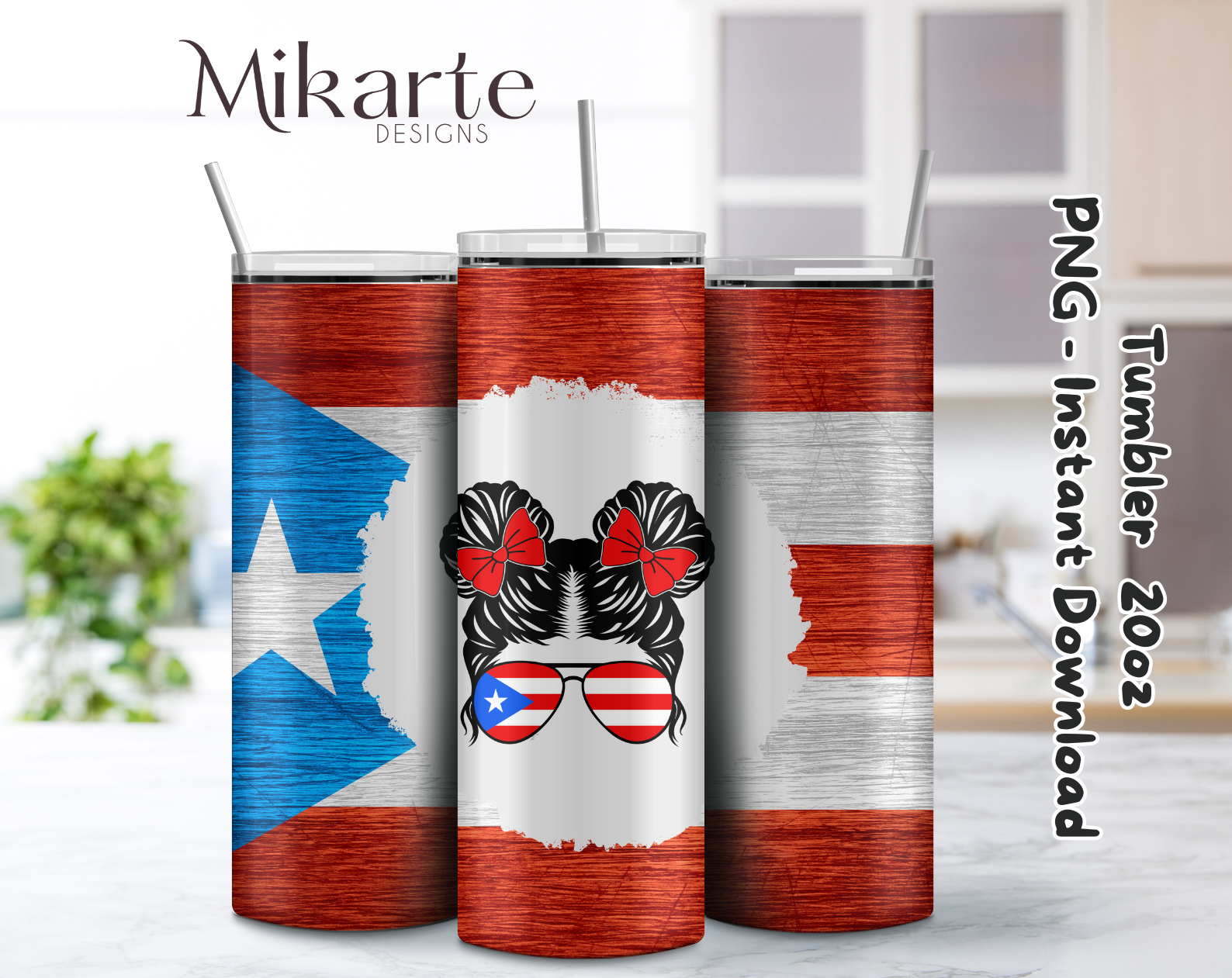 Chica Boricua | Diseño Tumbler