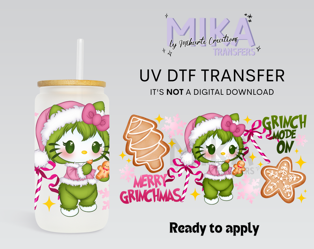 Merry Grinchmas Kat | UV DTF