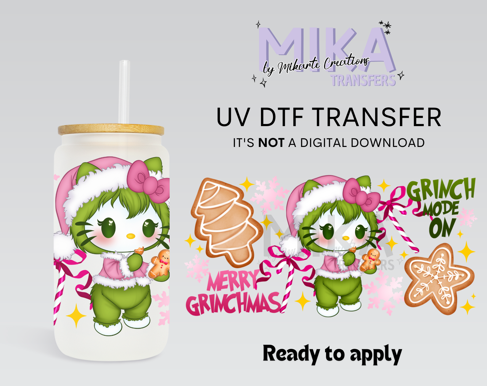 Merry Grinchmas Kat | UV DTF