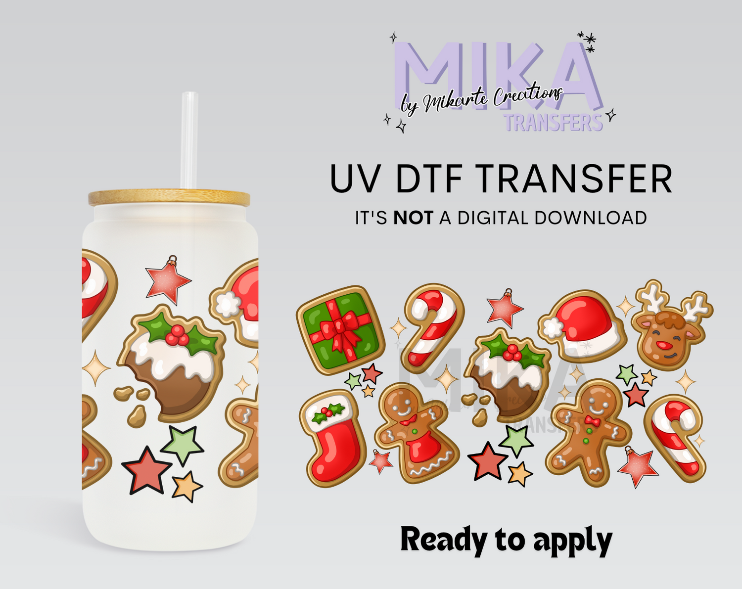 Christmas Cookies | UV DTF