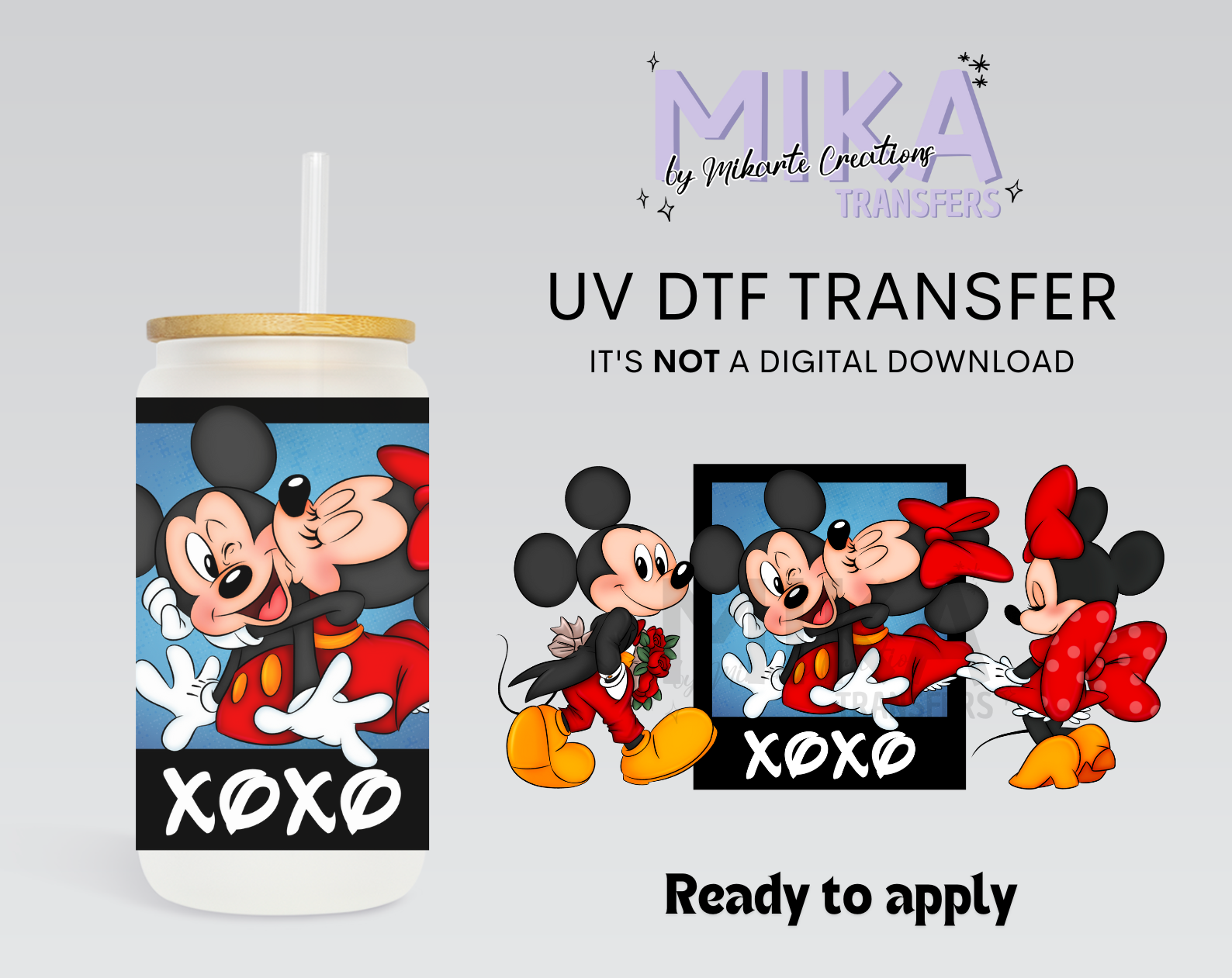 Mouse xoxo | UV DTF