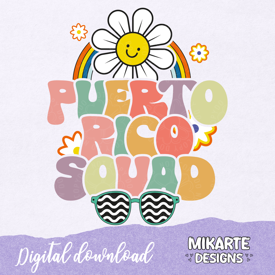 Puerto Rico Squad | PNG Digital Design