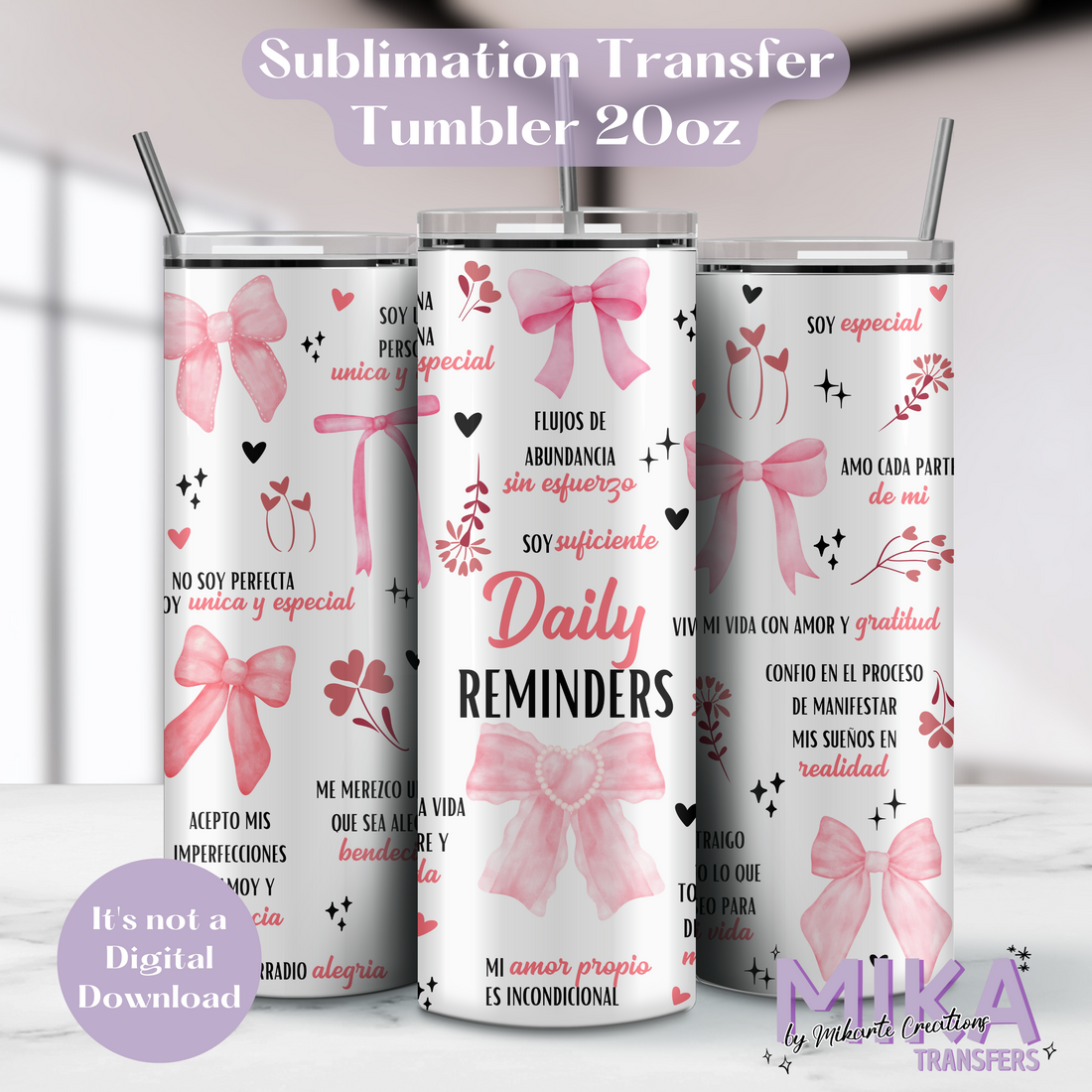 Coquette | Tumbler Sublimation Transfer