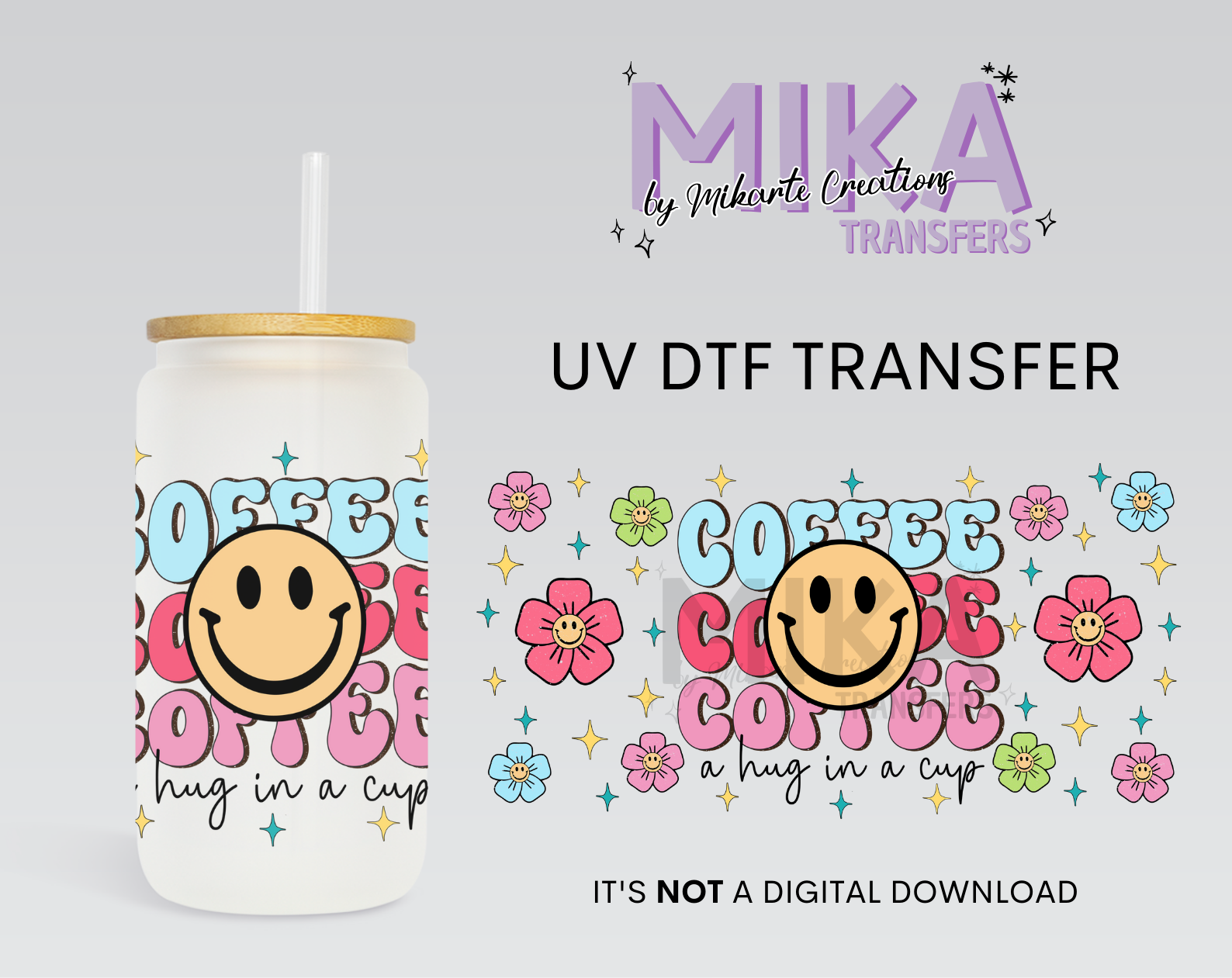 Happy Coffee | UV DTF Wrap