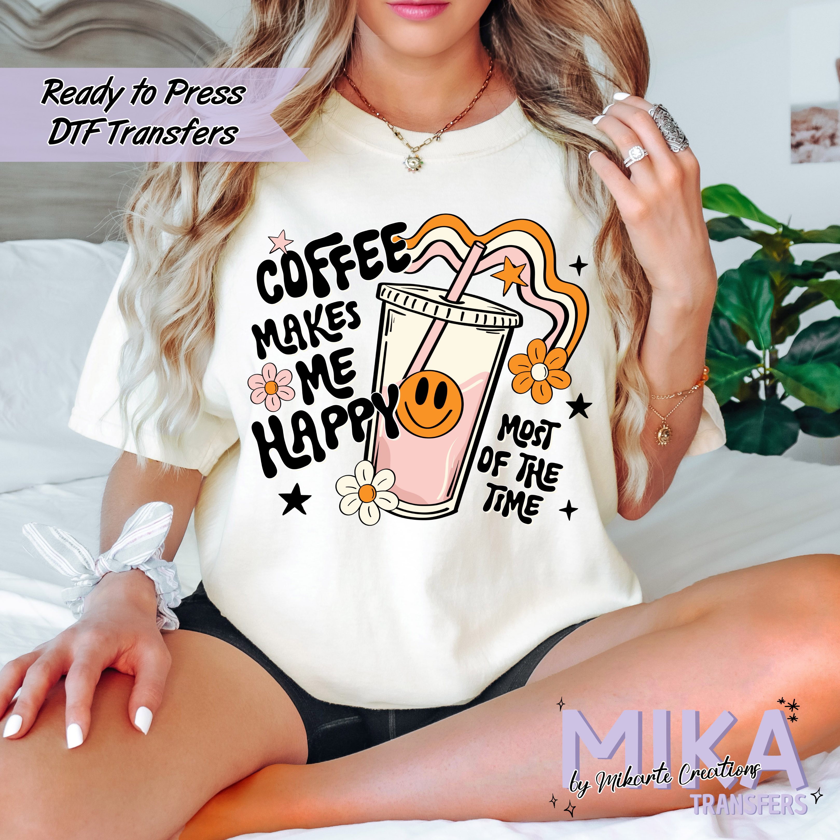 Happy Coffee | DTF Transfer