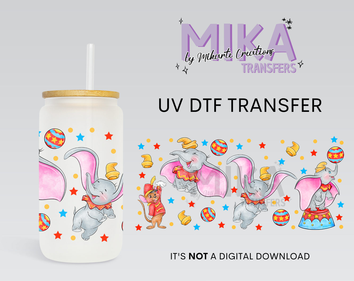 Elephant | UV DTF Wrap