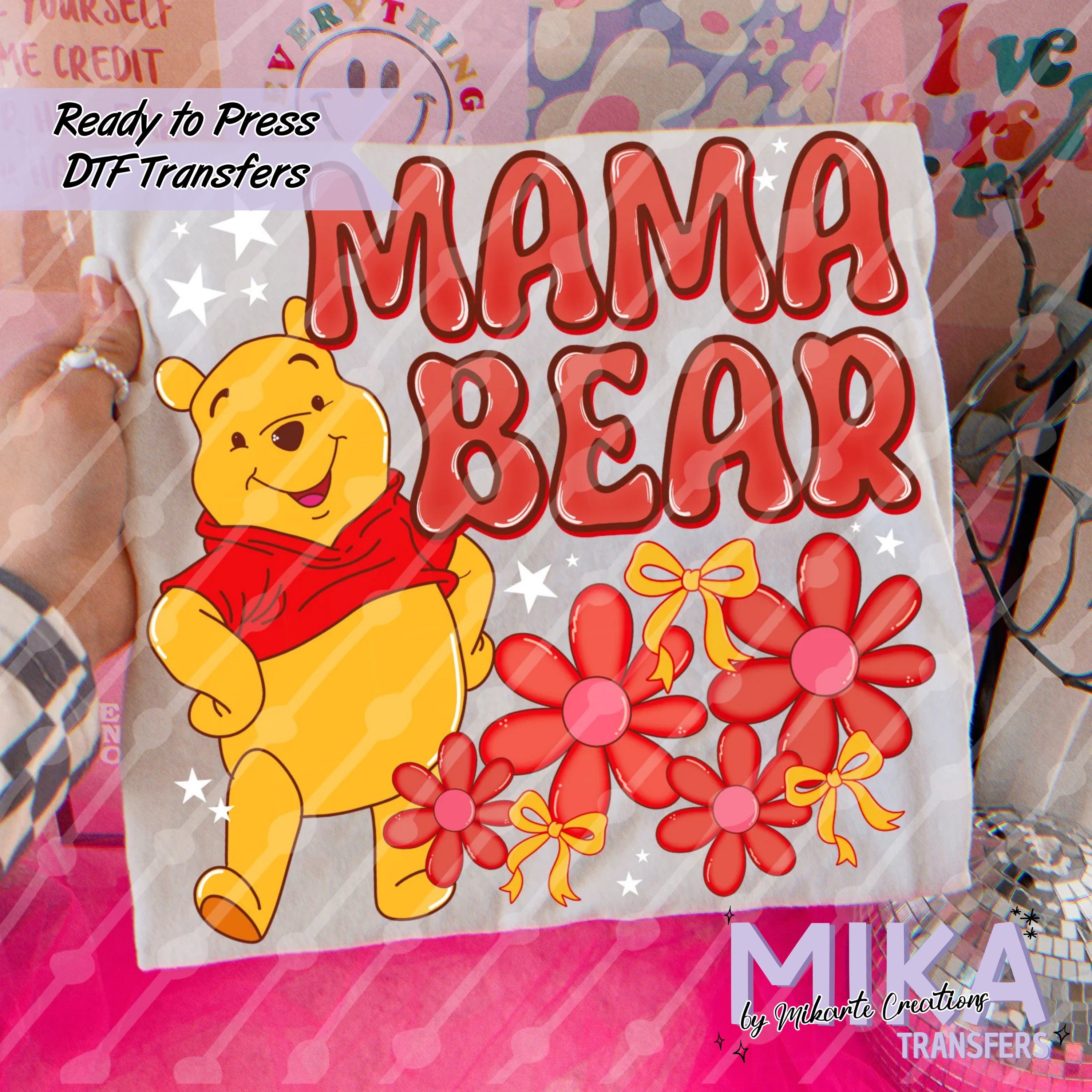 Mama Bear Pooh | DTF transfers