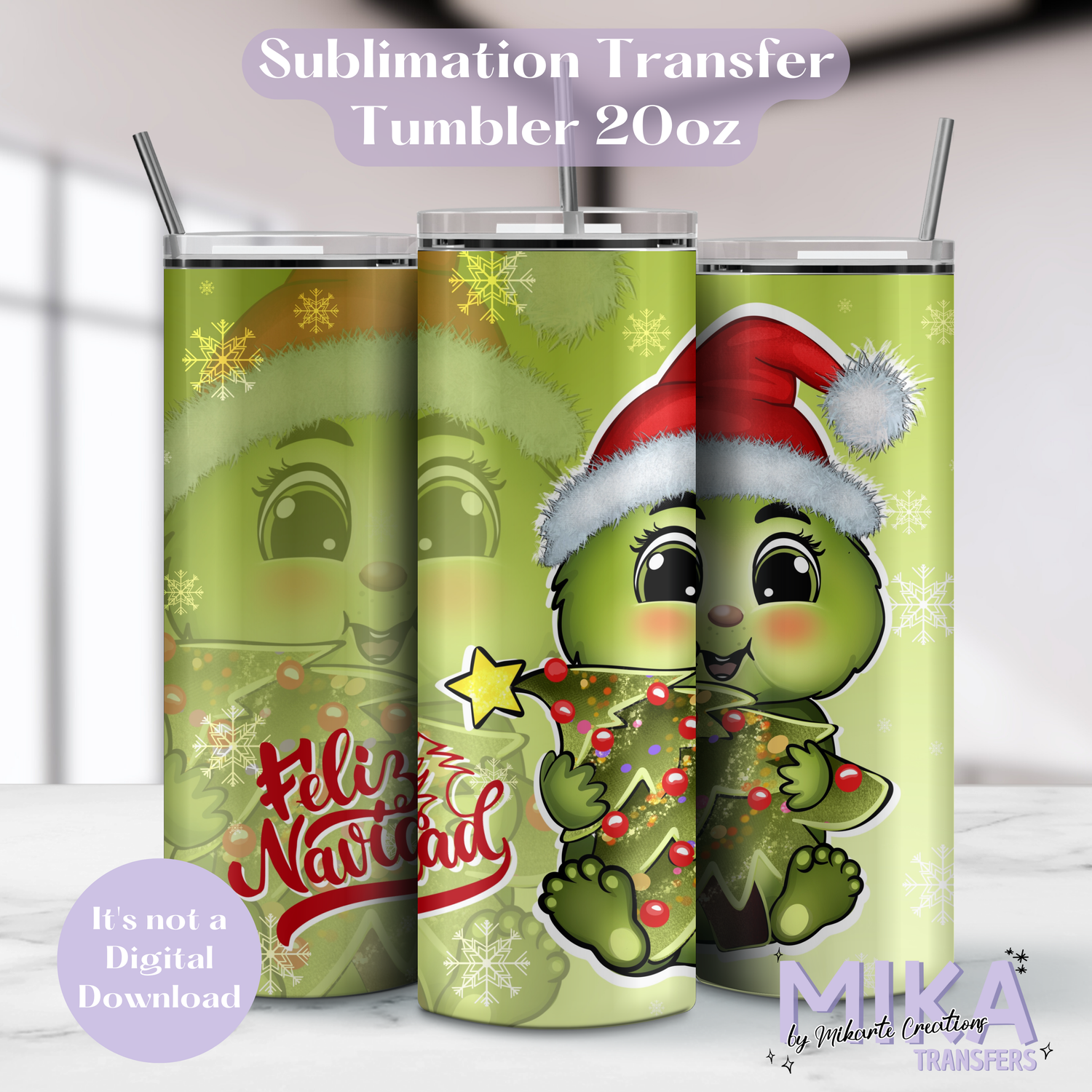 Baby Grin Christmas | Tumbler Sublimation Transfer