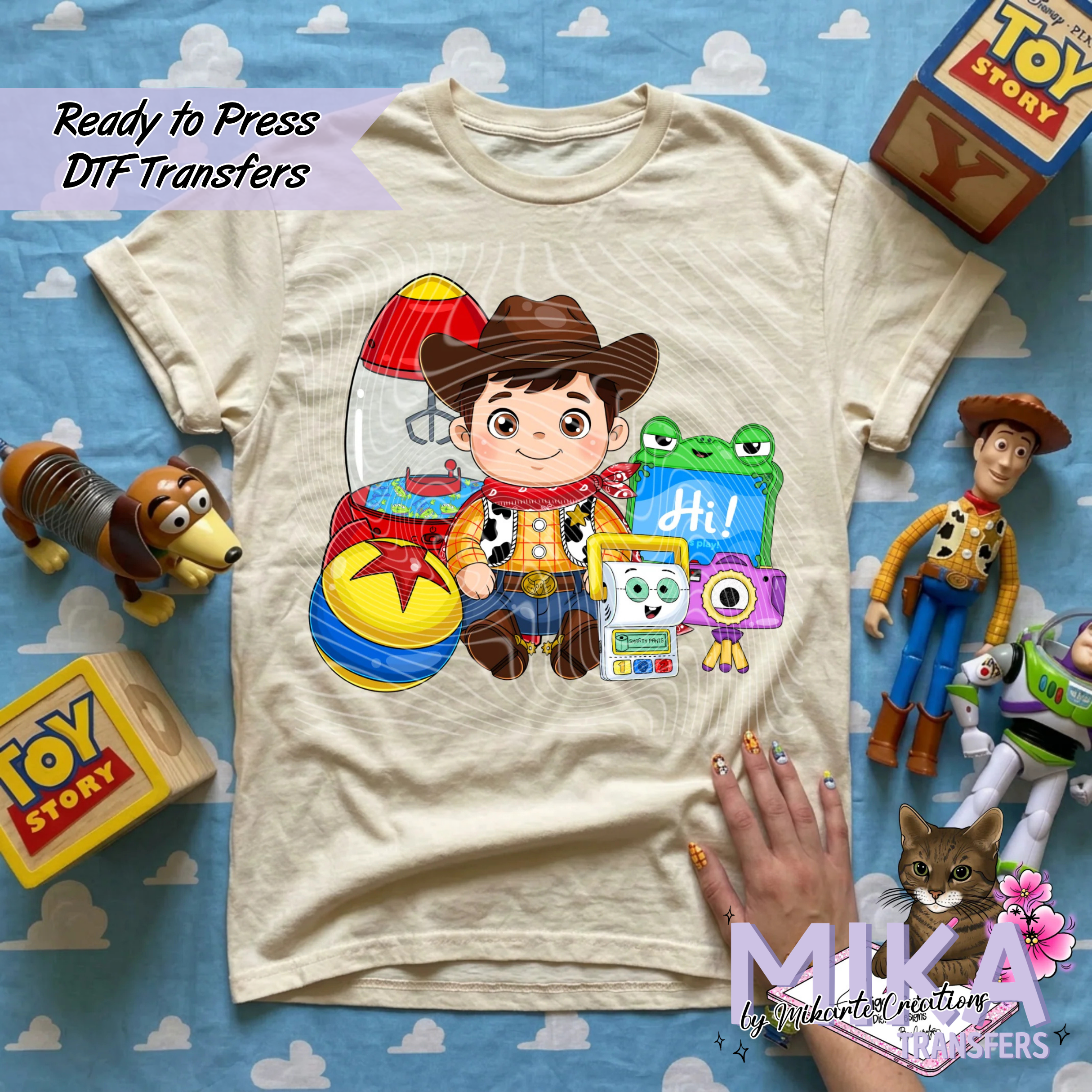 Toys Number 5 Stuffy Stuffies Cowboy | DTF Transfer