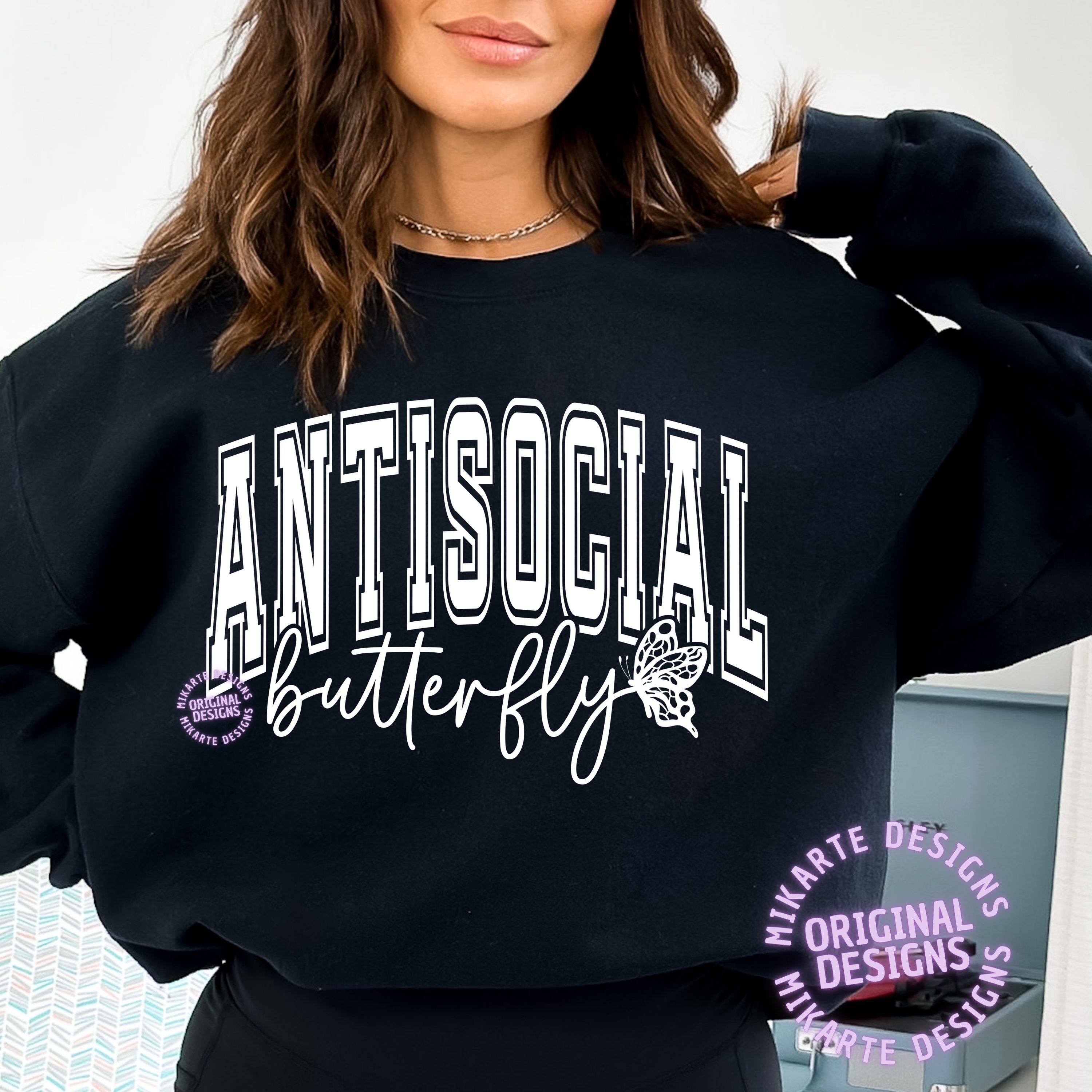 Mariposa antisocial | Diseño digital PNG