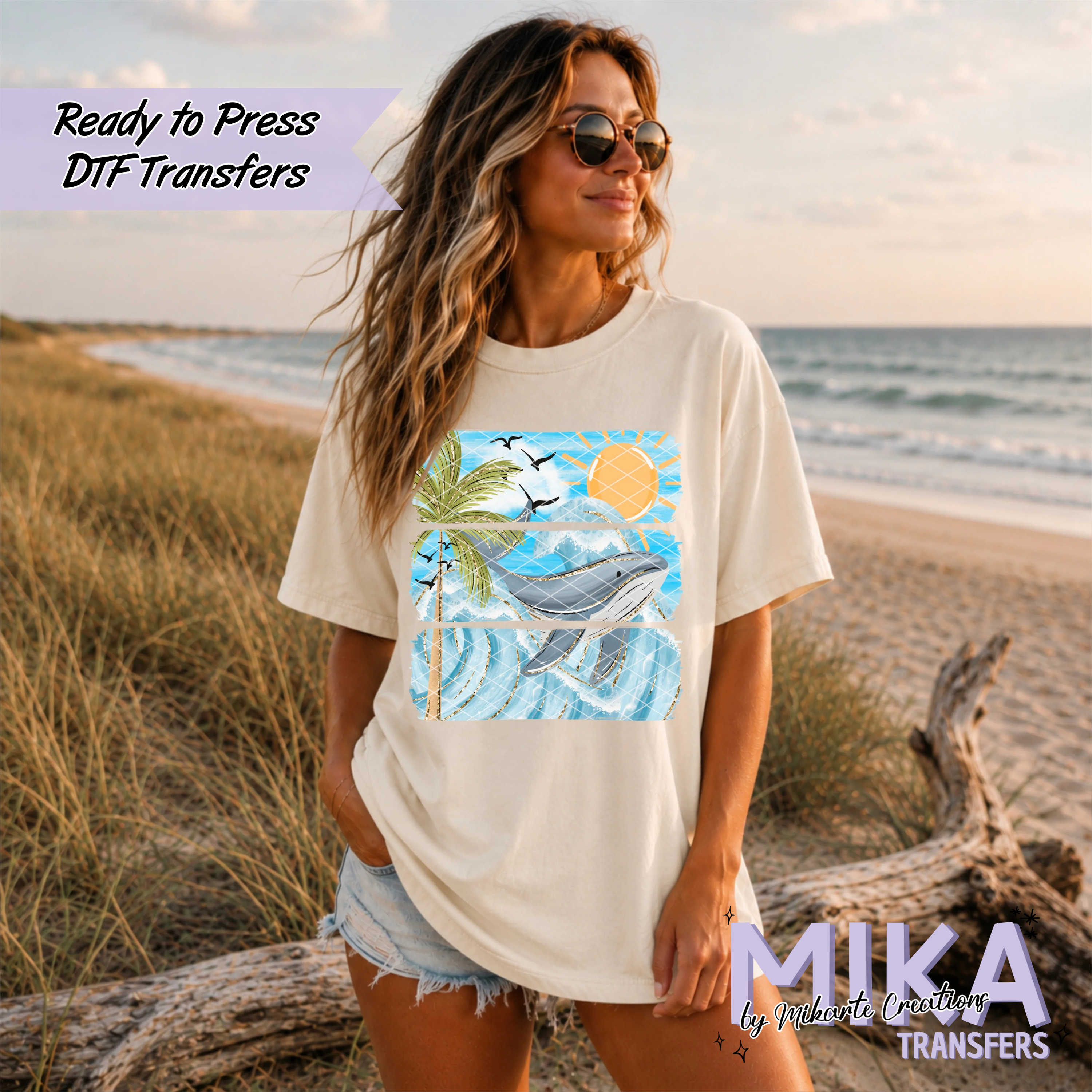 Coastal Whale | DTF transfers
