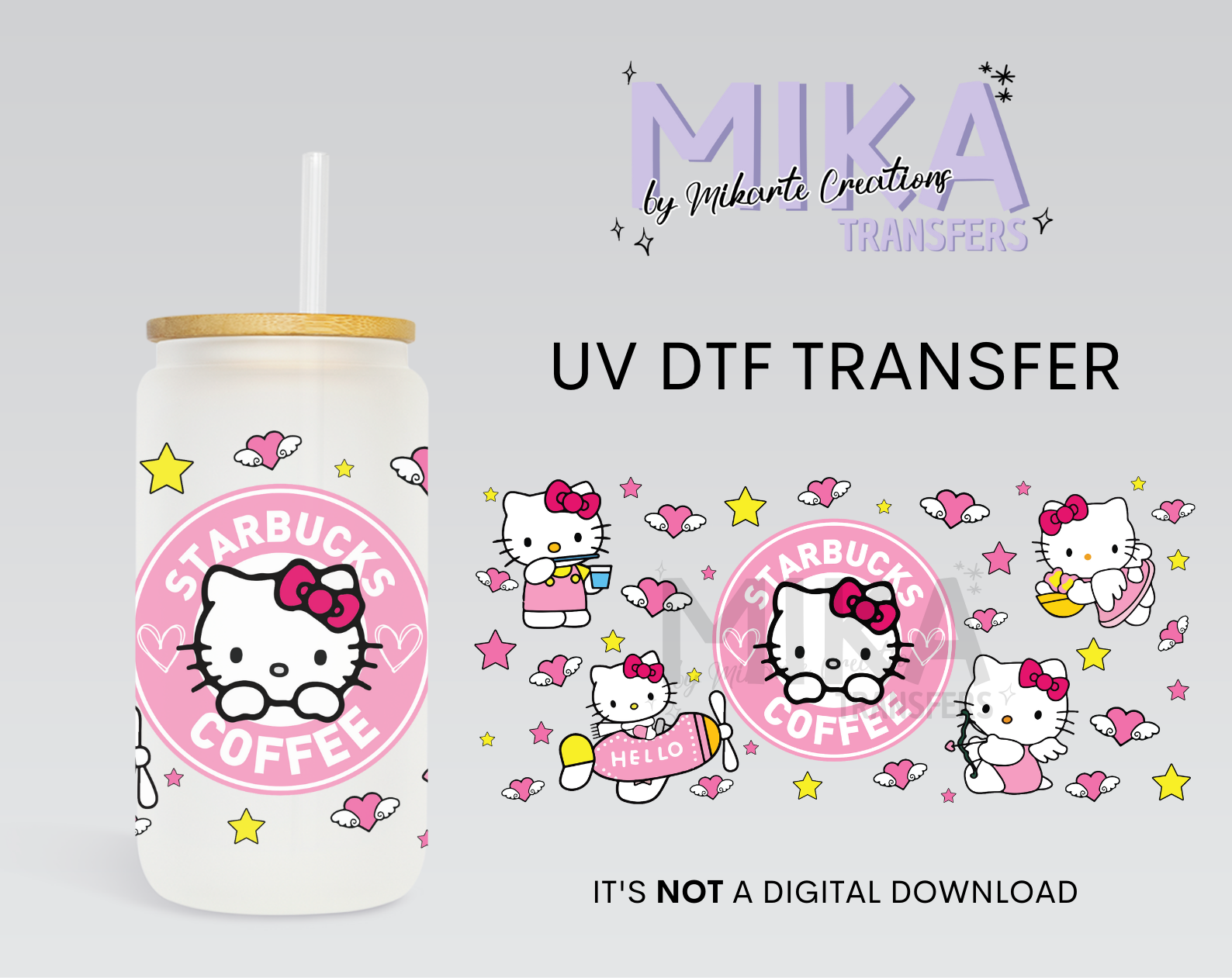 Coffee Cat | UV DTF Wrap