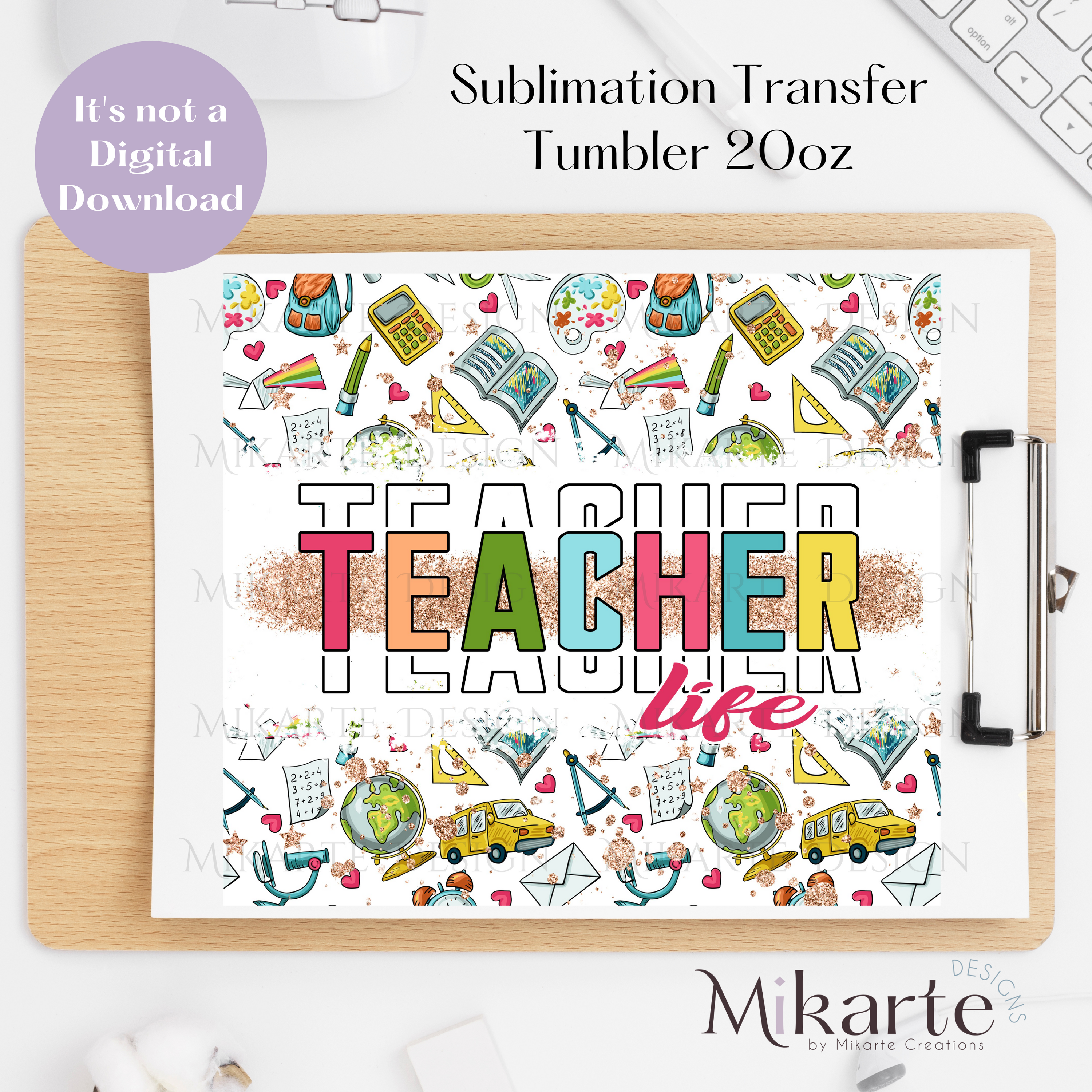 Teacher - Tumbler Sublimation Transfer