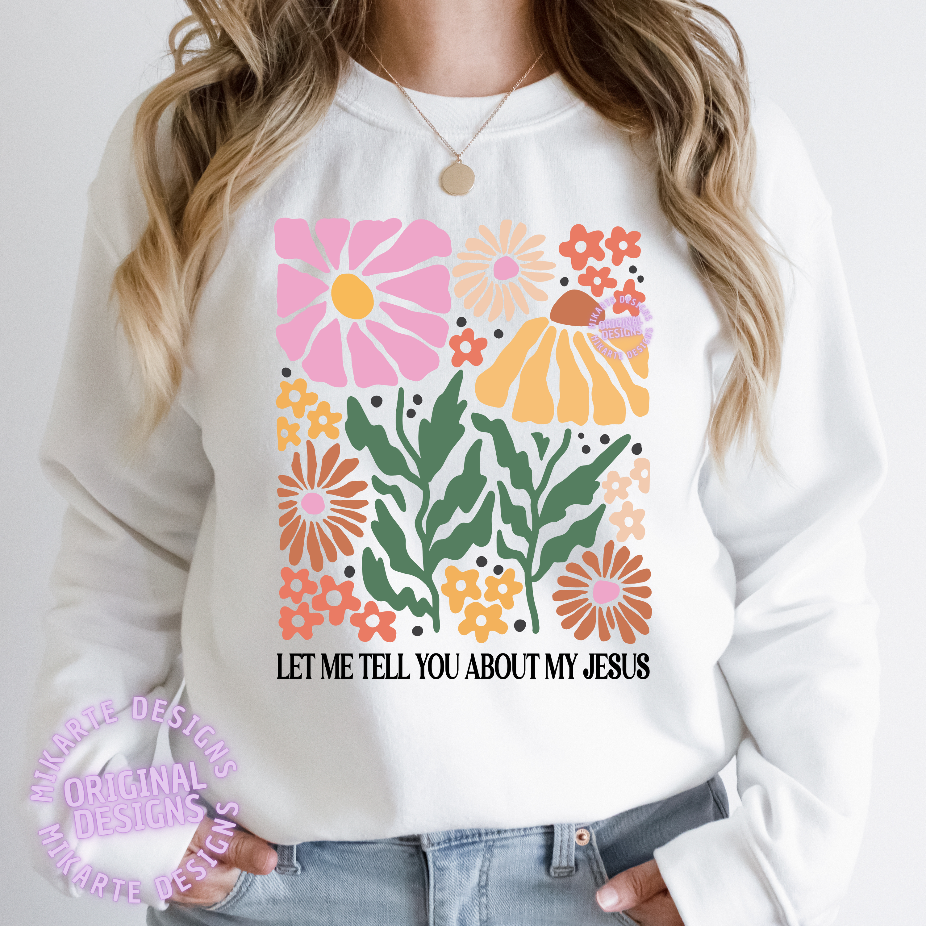 Déjame contarte sobre mi Jesús | Diseño digital PNG