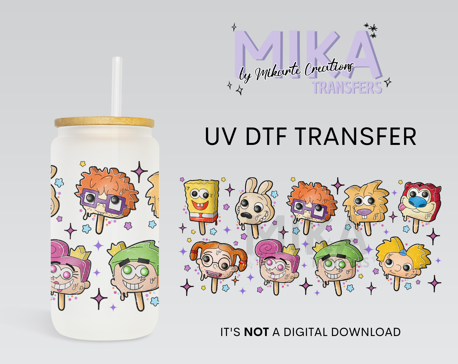 90’s NickToons | UV DTF Wrap