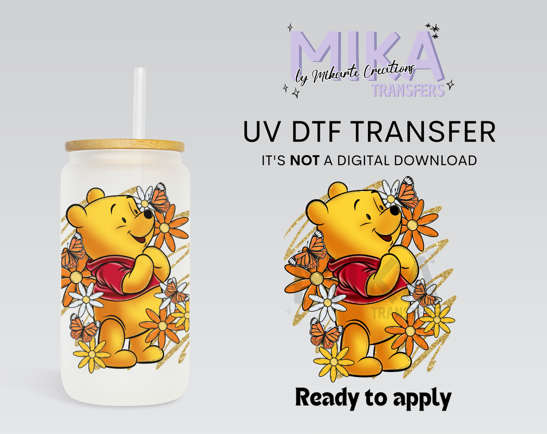 Bear flower | UV DTF Decal