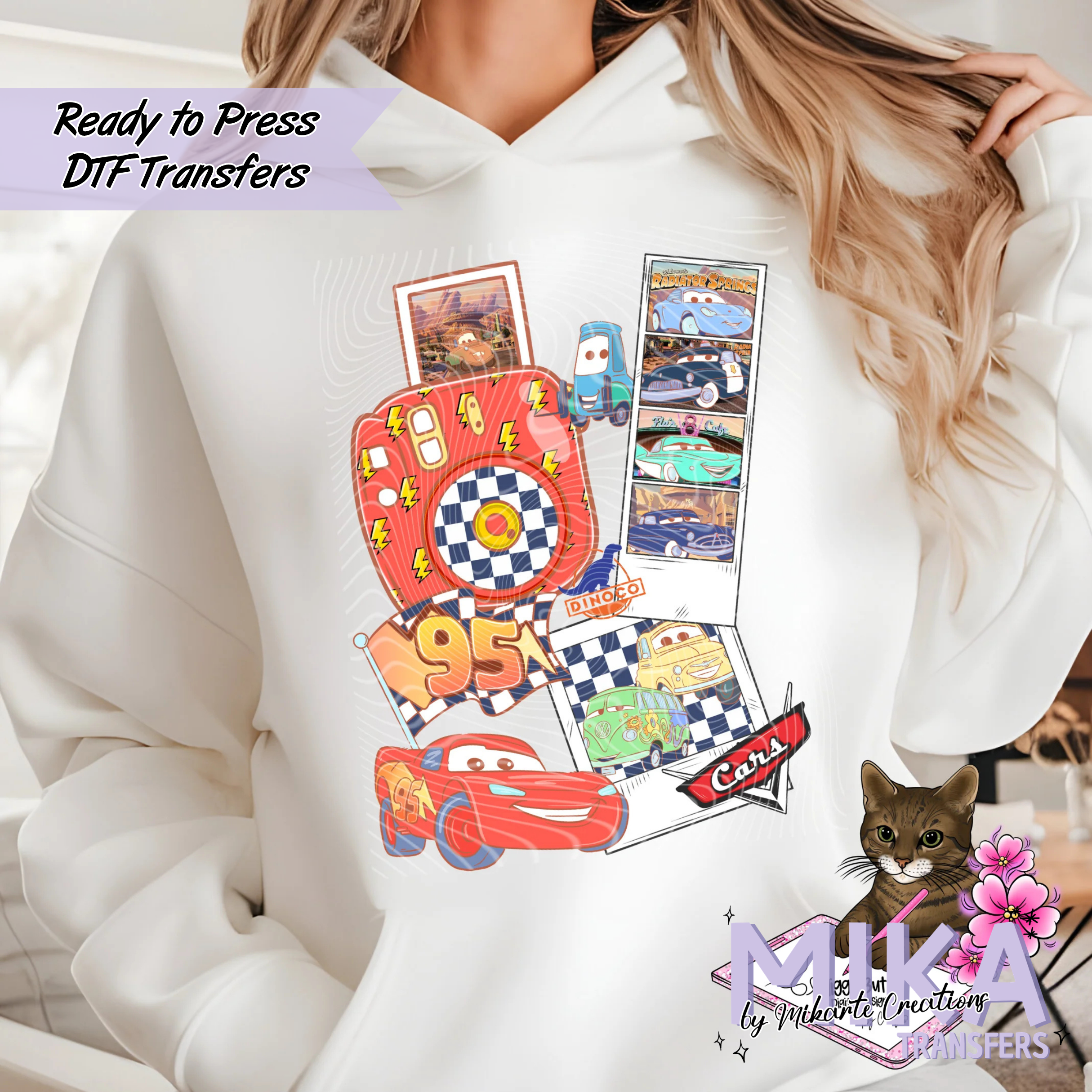 Cars and Trucks Polaroid | DTF Transfer