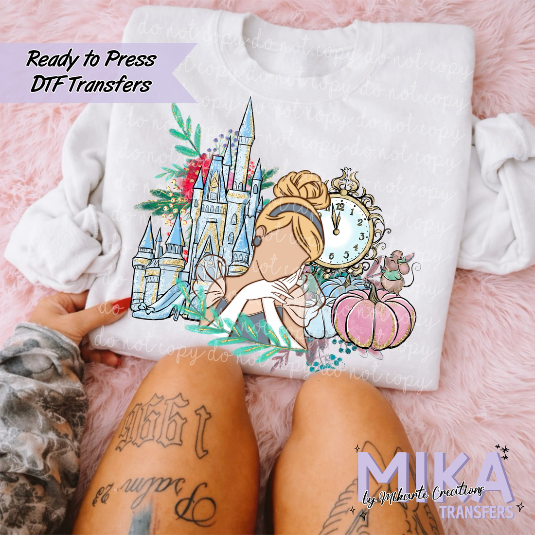 Princess Cinder Floral | DTF transfers