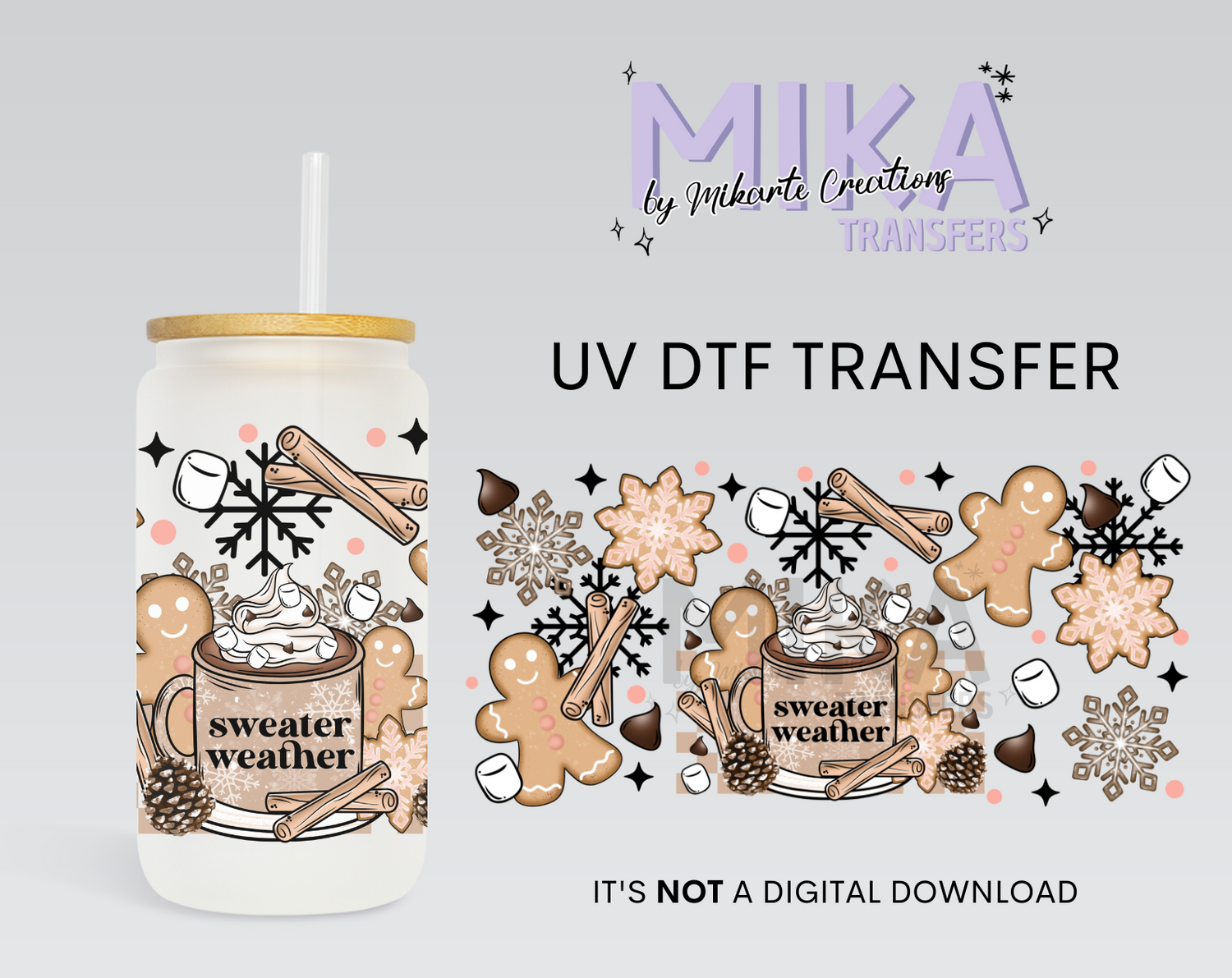 Sweater Weather Gingerbread | UV DTF