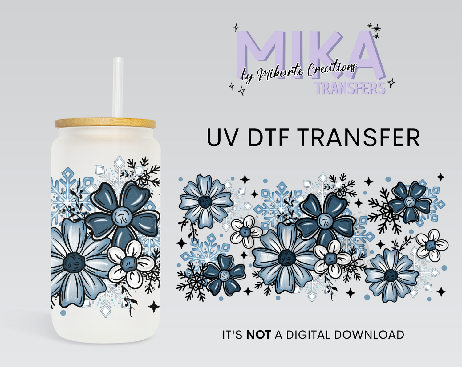 Winter Florals | UV DTF