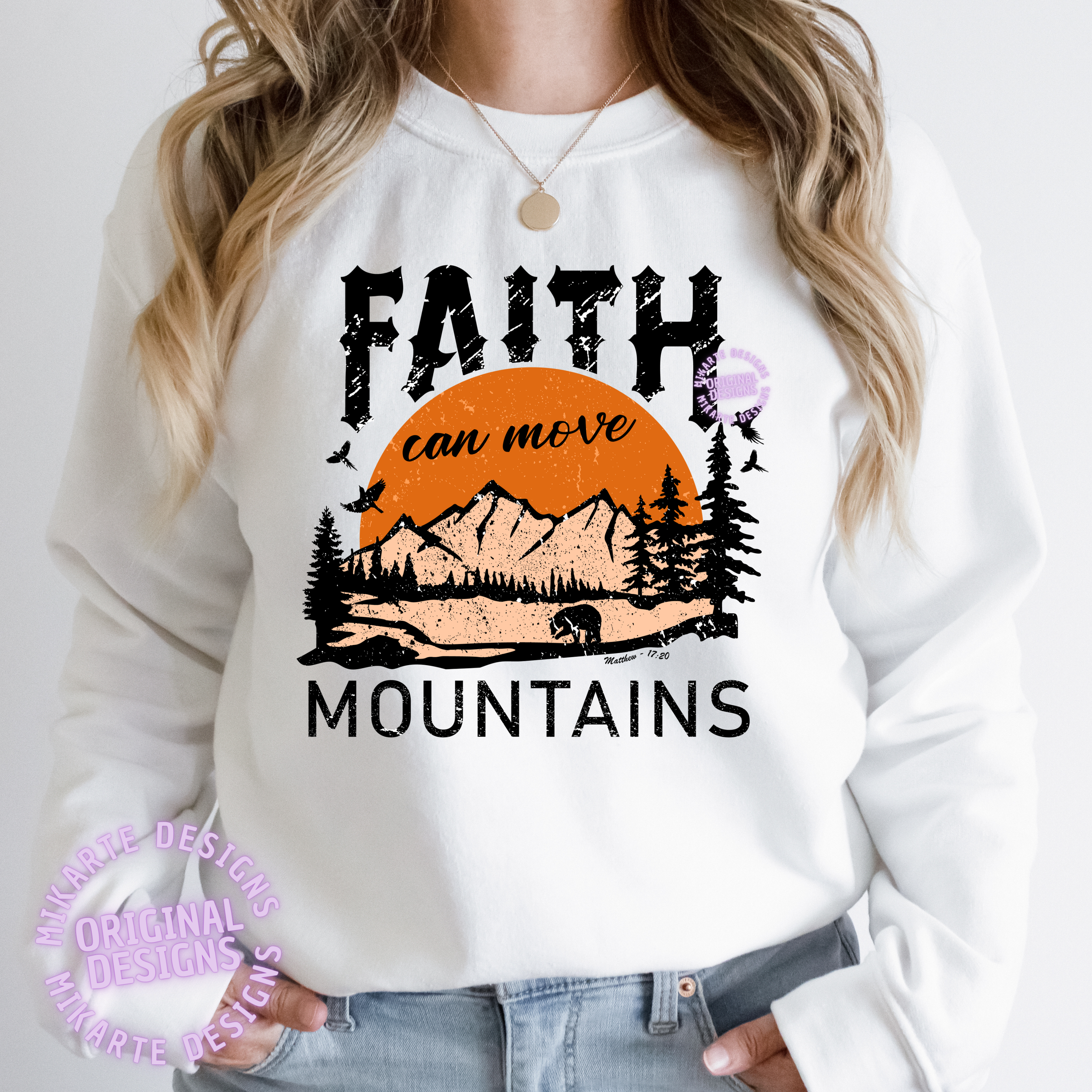 La fe puede mover montañas | Diseño digital PNG