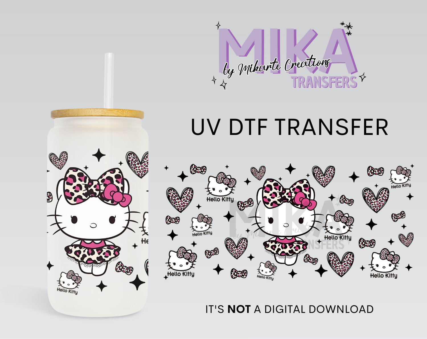 Cat Animal print | UV DTF Wrap