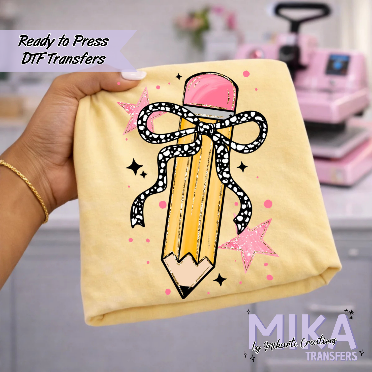 Pencil Bow | DTF transfers