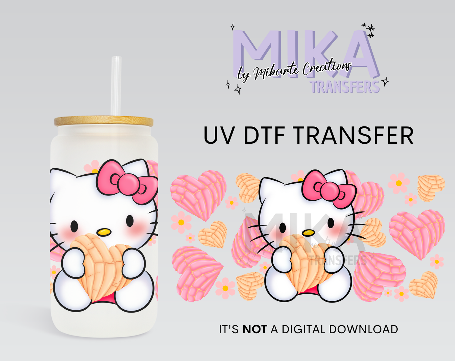 Cat &amp; Conchas | UV DTF Wrap