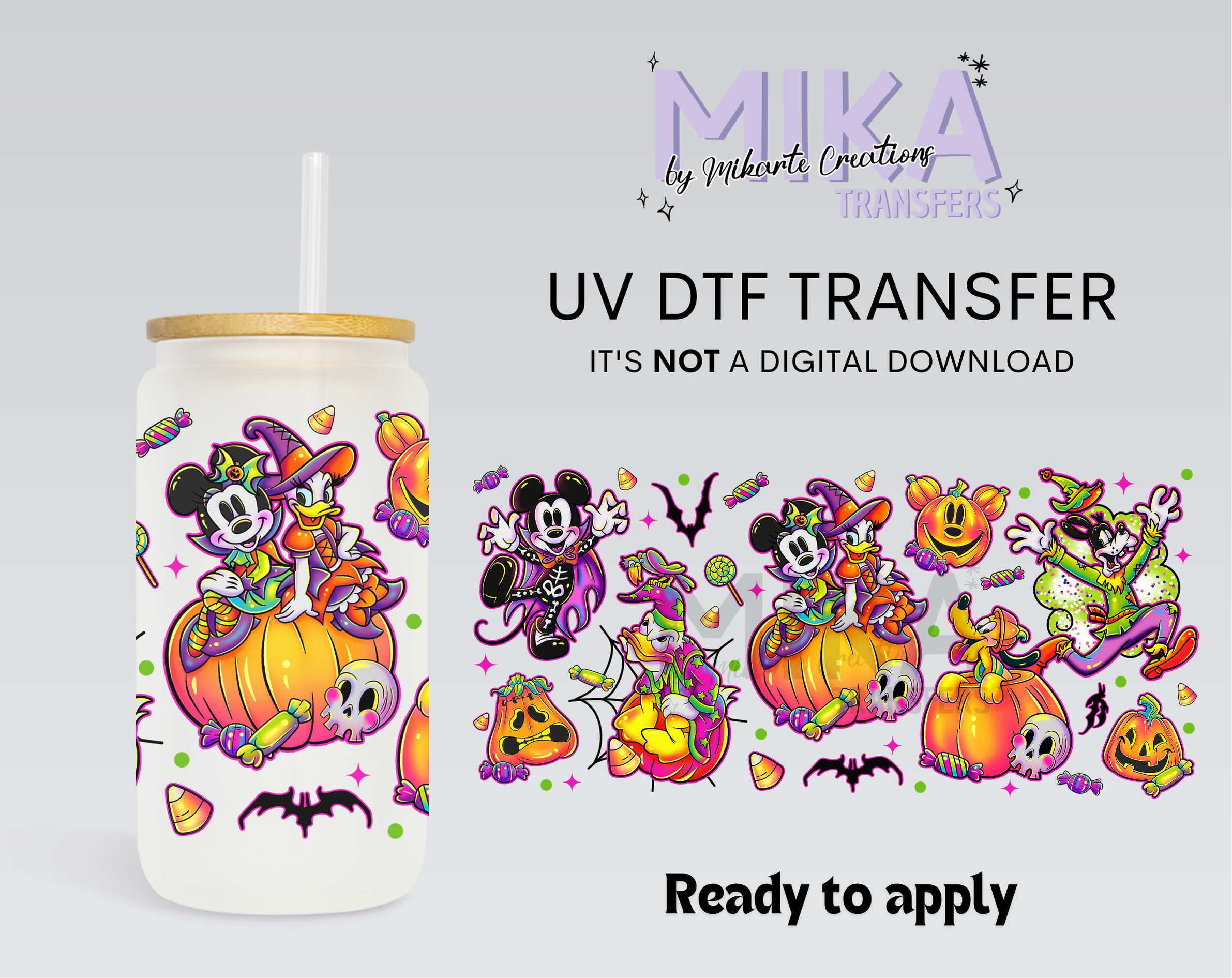 Spooky Mouse &amp; Friends | UV DTF